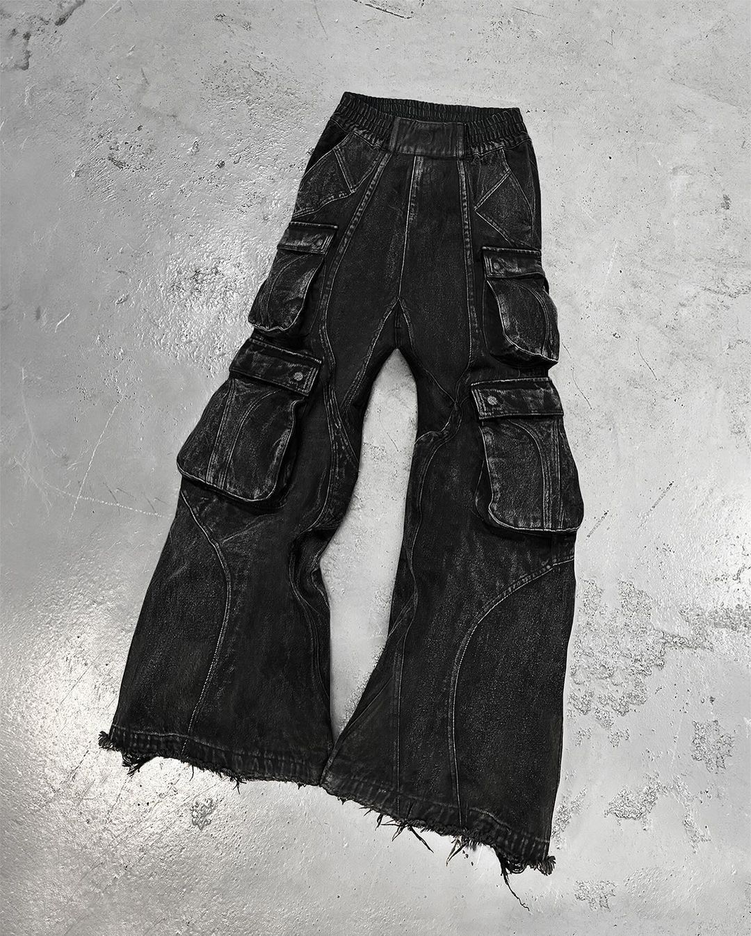 Gothic retro jeans wide leg baggy