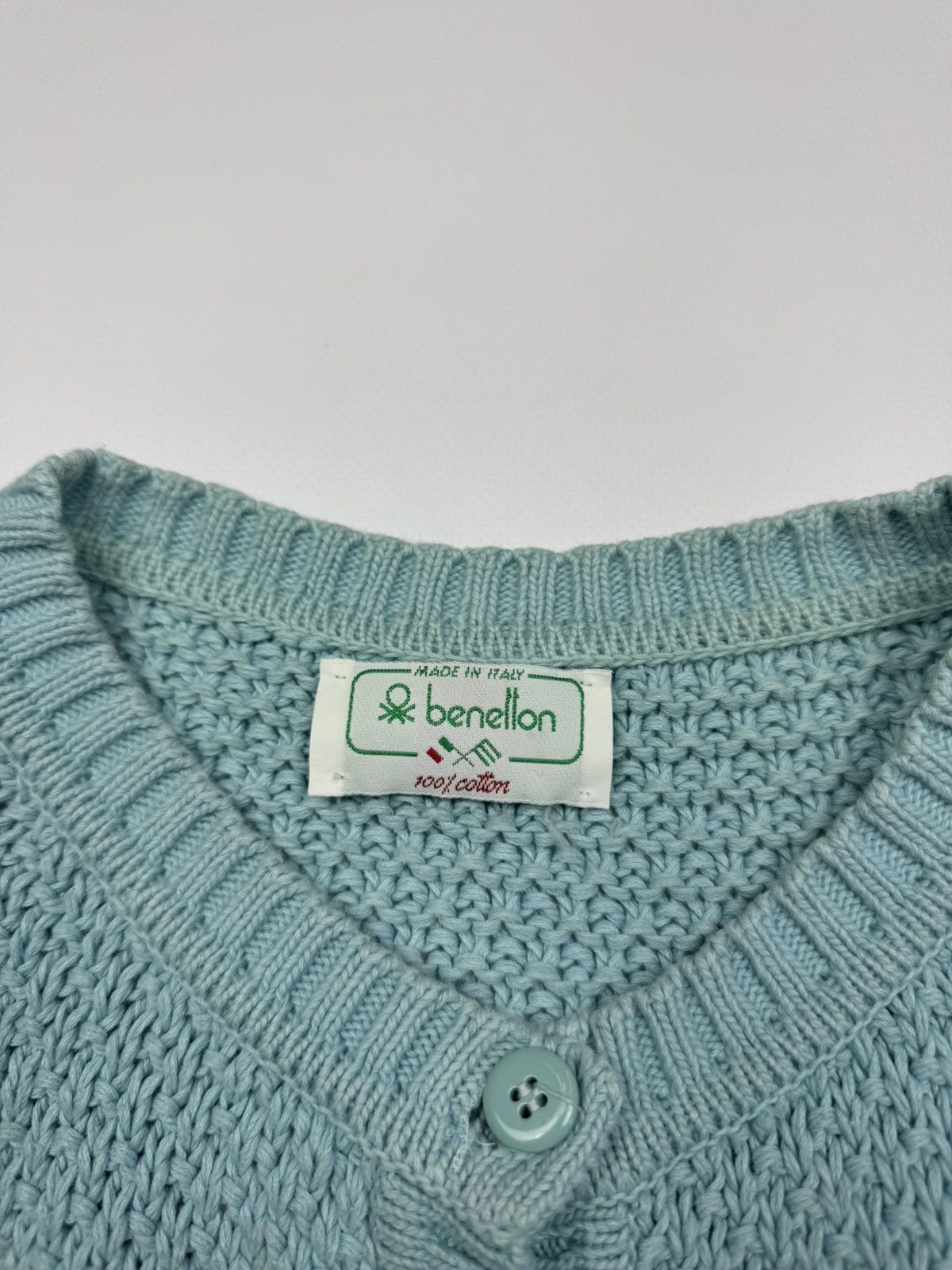 Benetton Vintage Benneton Knit Womans Cardigan Size L / US 10 / IT 46 - 4 Thumbnail