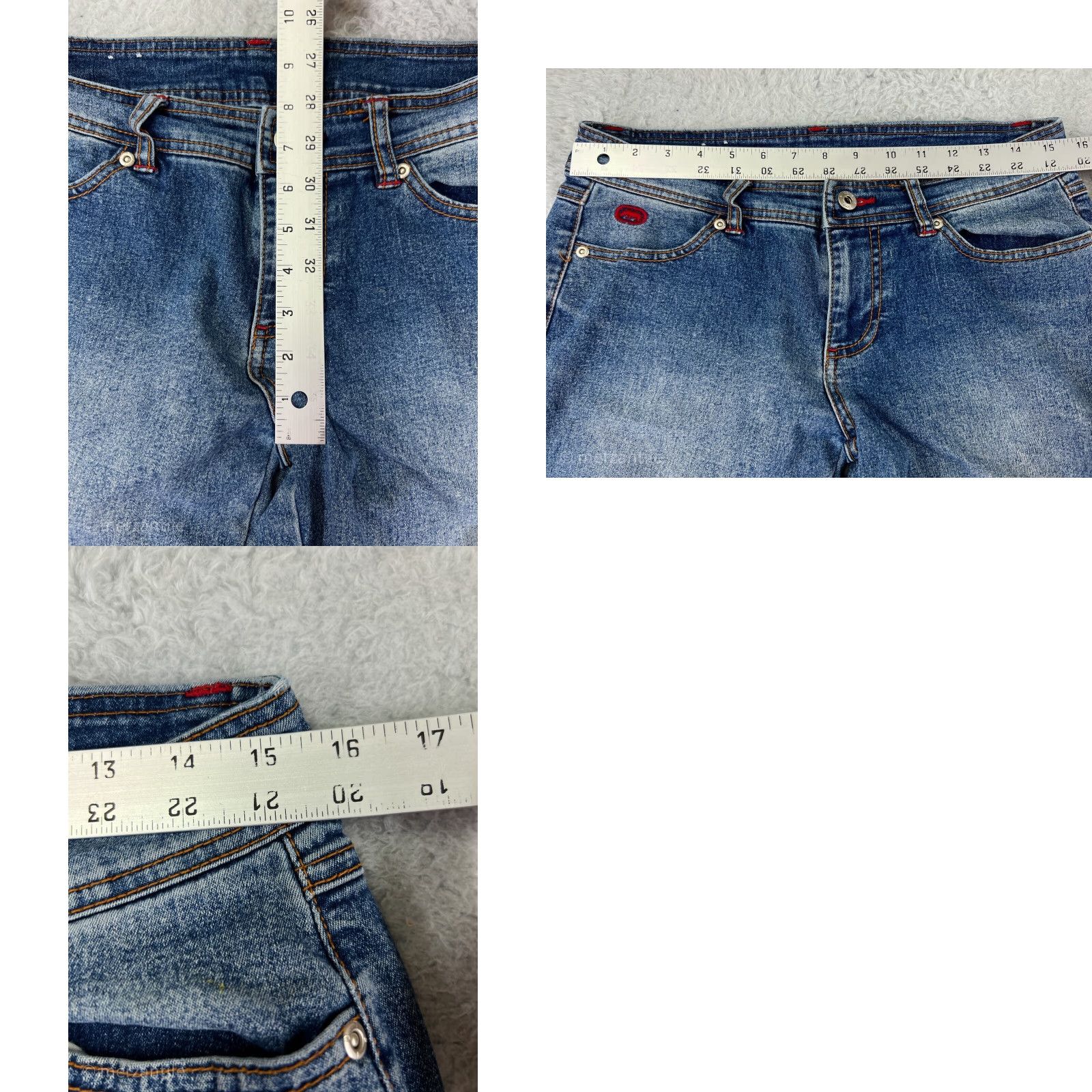 Ecko Unltd. VINTAGE Ecko Unltd. Jeans Denim Blue Bootcut 9 Womens Regular 30 in Inseam 32 in Cotton Stretch Jeans Size 30" / US 8 / IT 44 - 9 Thumbnail