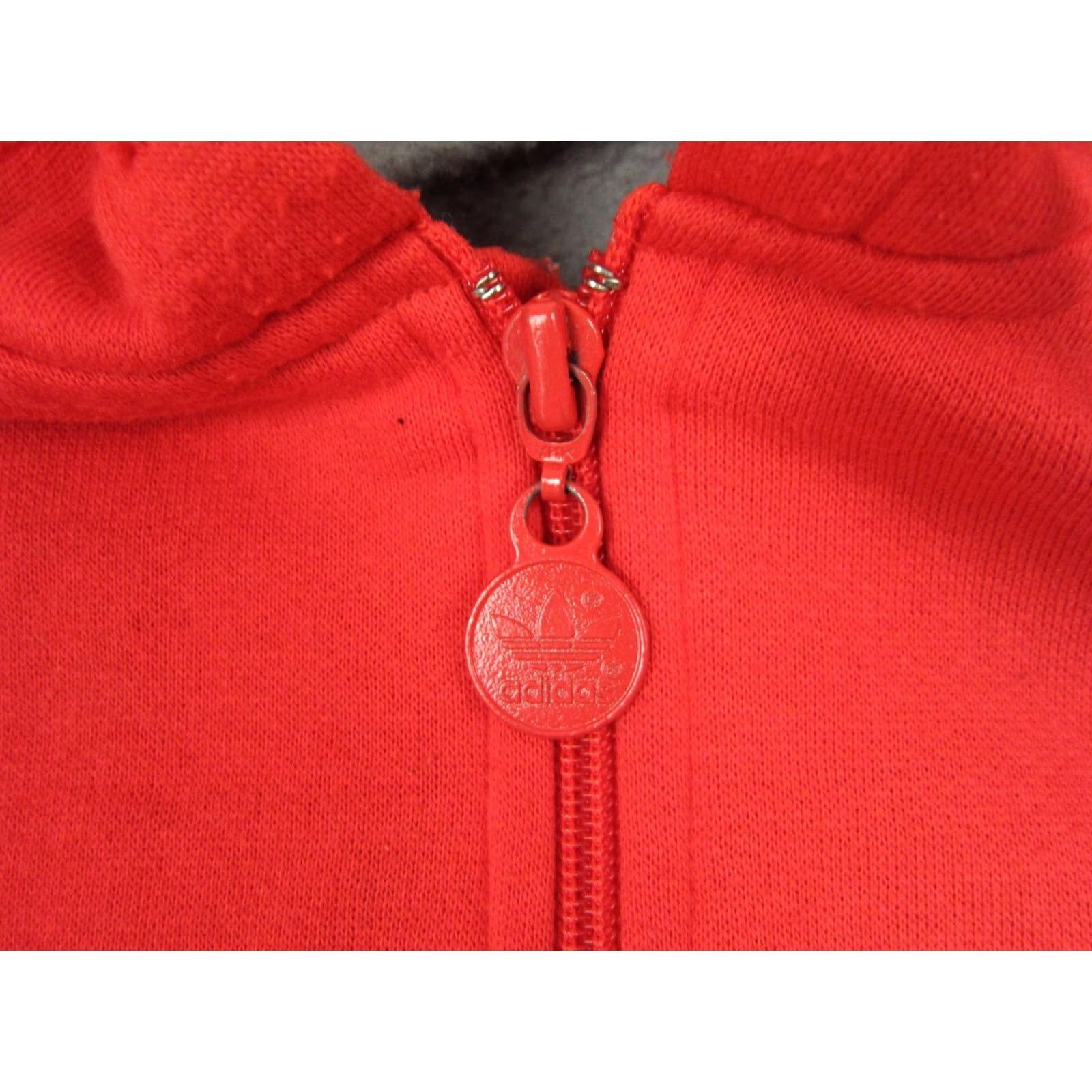 Adidas VINTAGE Adidas Hoodie Adult Small Gray Red White Sweatshirt Mens 80s 1/4 Zip Size US S / EU 44-46 / 1 - 6 Thumbnail