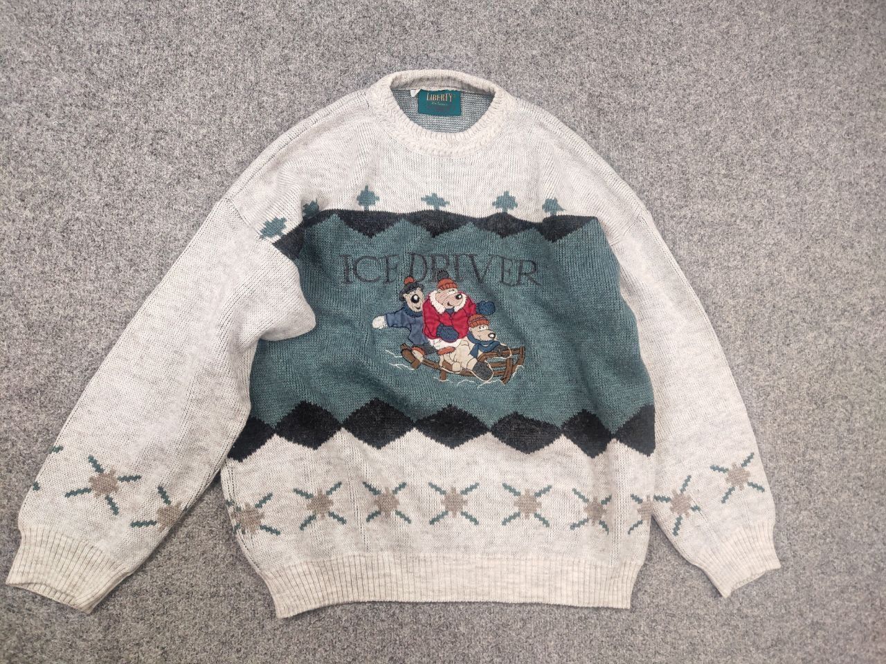 Vintage Vintage 80's Liberty Knitwear Italy Wool blend Knit Sweater Size US L / EU 52-54 / 3 - 2 Thumbnail
