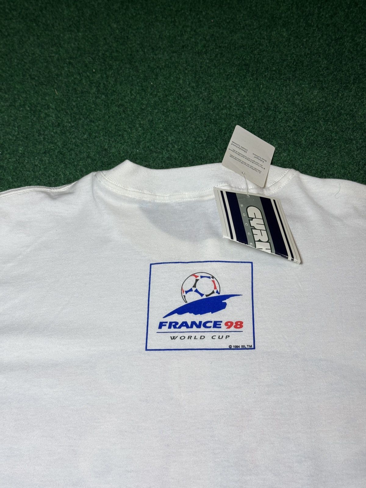 Vintage Fifa World Cup France England 90s National Team XL T Shirt Size US XL / EU 56 / 4 - 6 Thumbnail