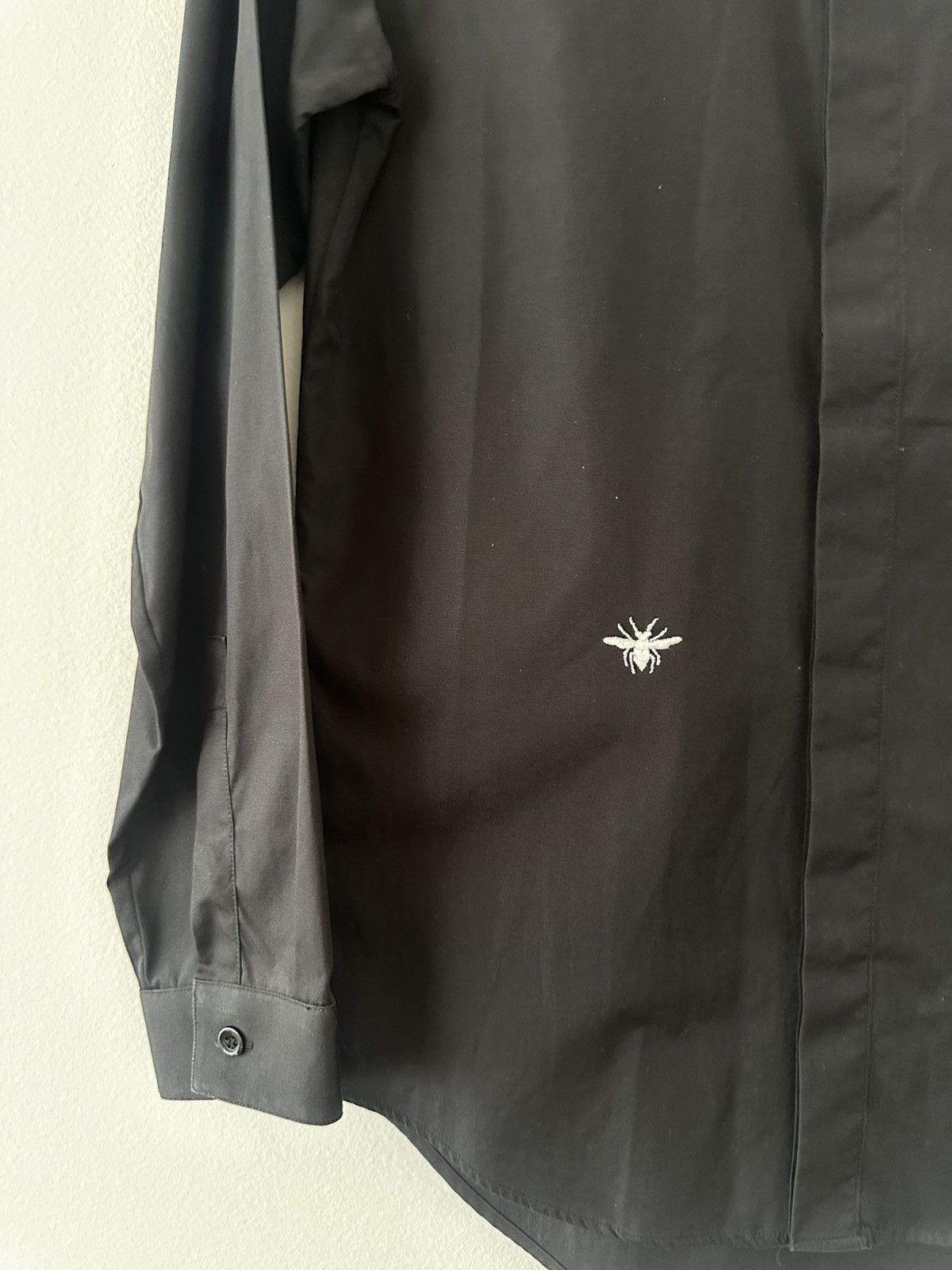 Dior FW06 Black Cotton Poplin Shirt Bee Embroidery sz 37 Size US S / EU 44-46 / 1 - 6 Thumbnail