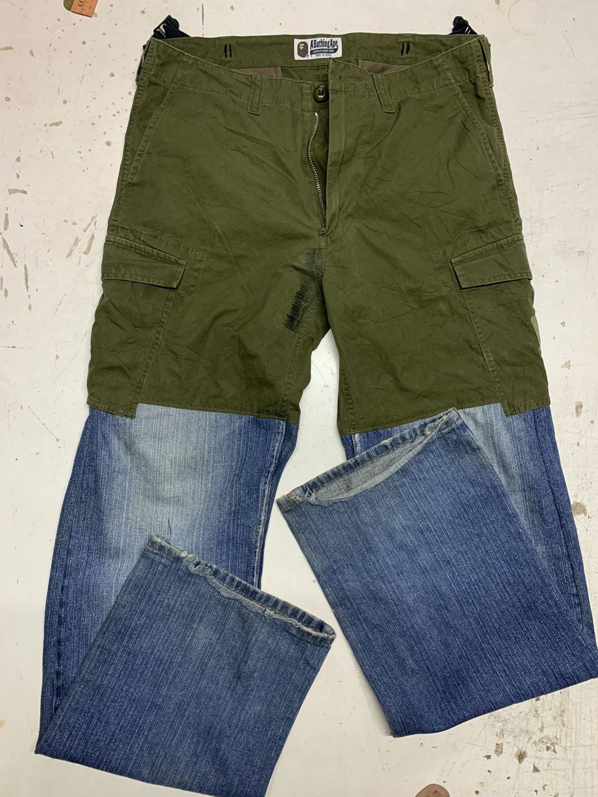 Bape Ape cargo customs jeans Size US 34 / EU 50 - 16 Thumbnail