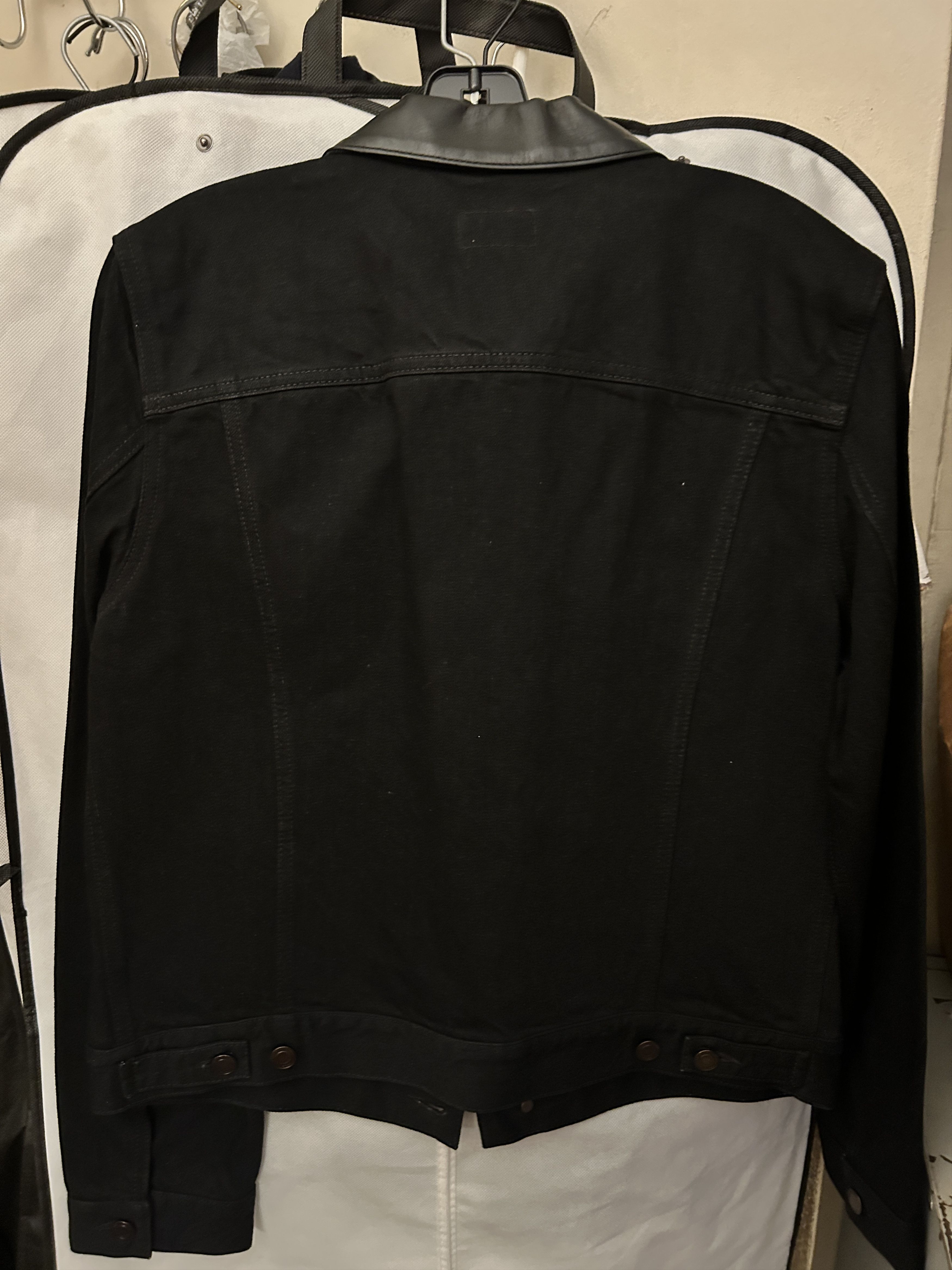 Saint Laurent Paris Saint Laurent Collar Denim Jacket - Black size Medium Size US M / EU 48-50 / 2 - 4 Thumbnail