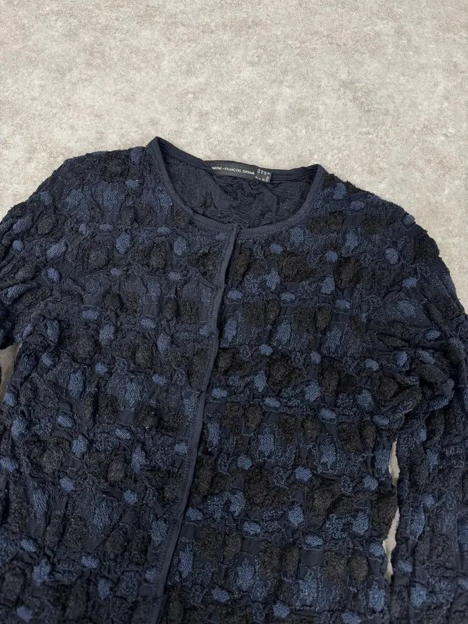 Marithe + Francois Girbaud Marithé + François Girbaud Navy Textured Flowers Cardigan Size S / US 4 / IT 40 - 5 Thumbnail