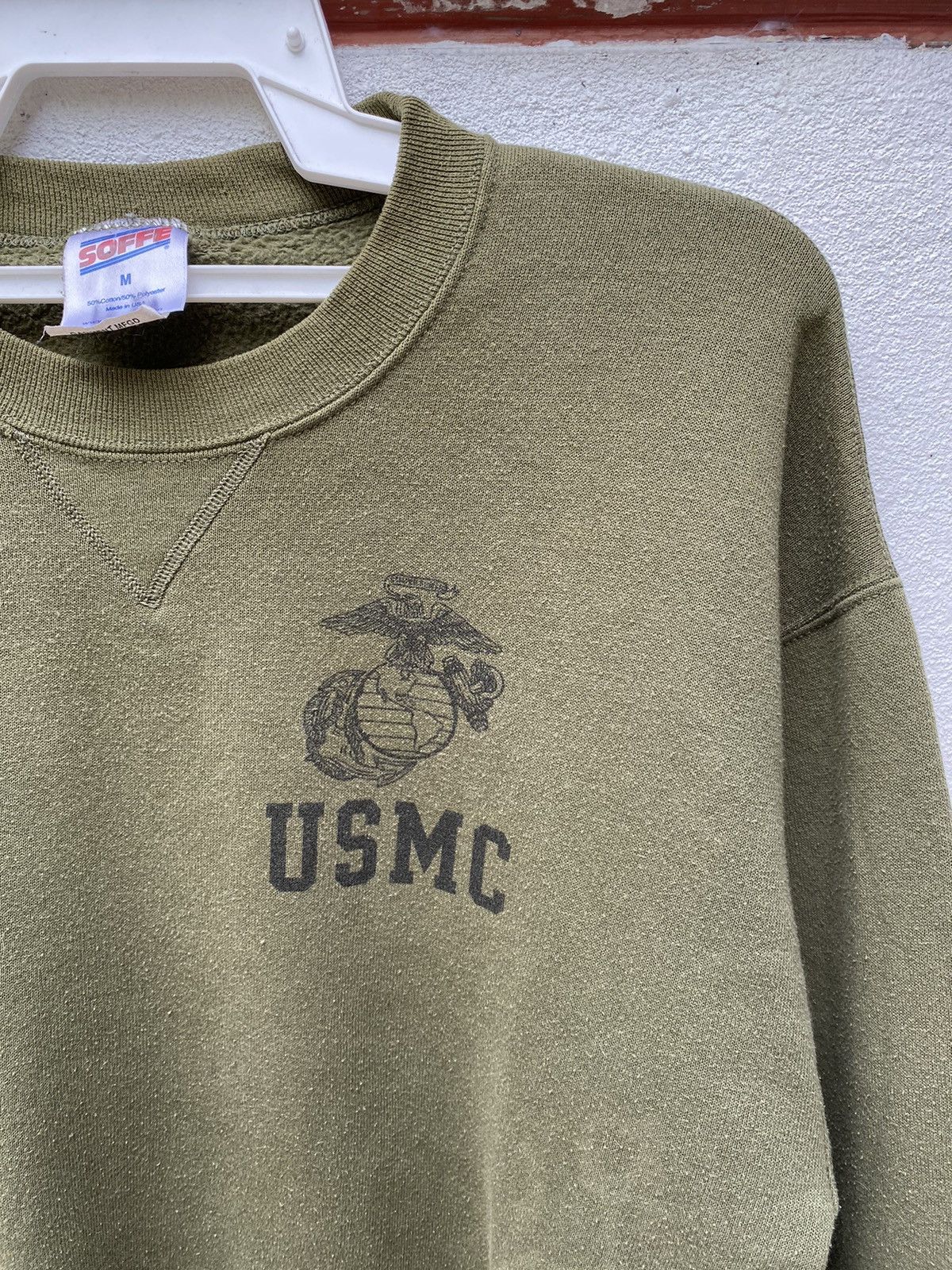 Vintage Sweatshirt USMC vintage 90s Size US L / EU 52-54 / 3 - 2 Thumbnail
