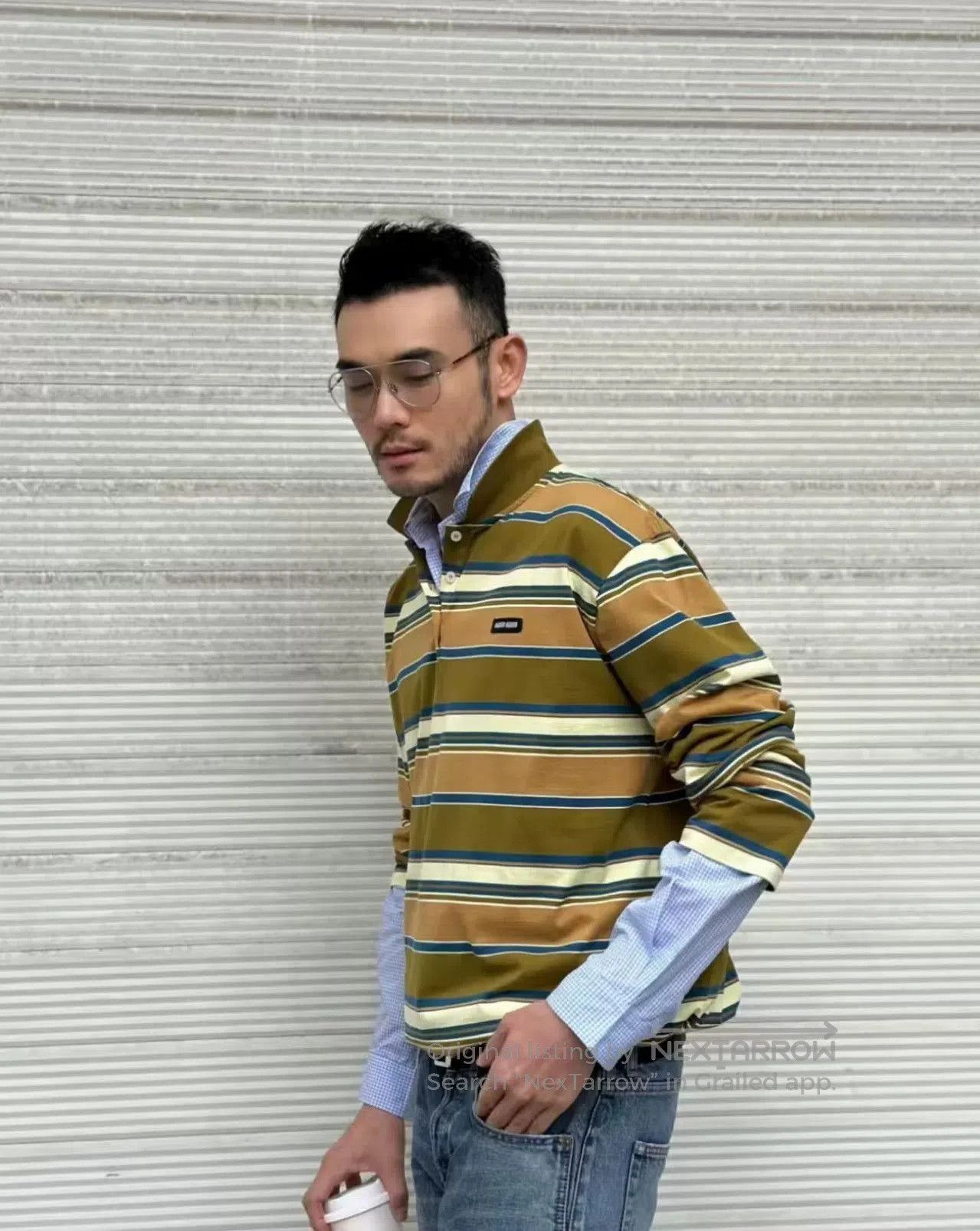 Miu Miu MIU MIU SS24 Striped Button Jersey Polo Shirt. Size L / US 10 / IT 46 - 7 Thumbnail