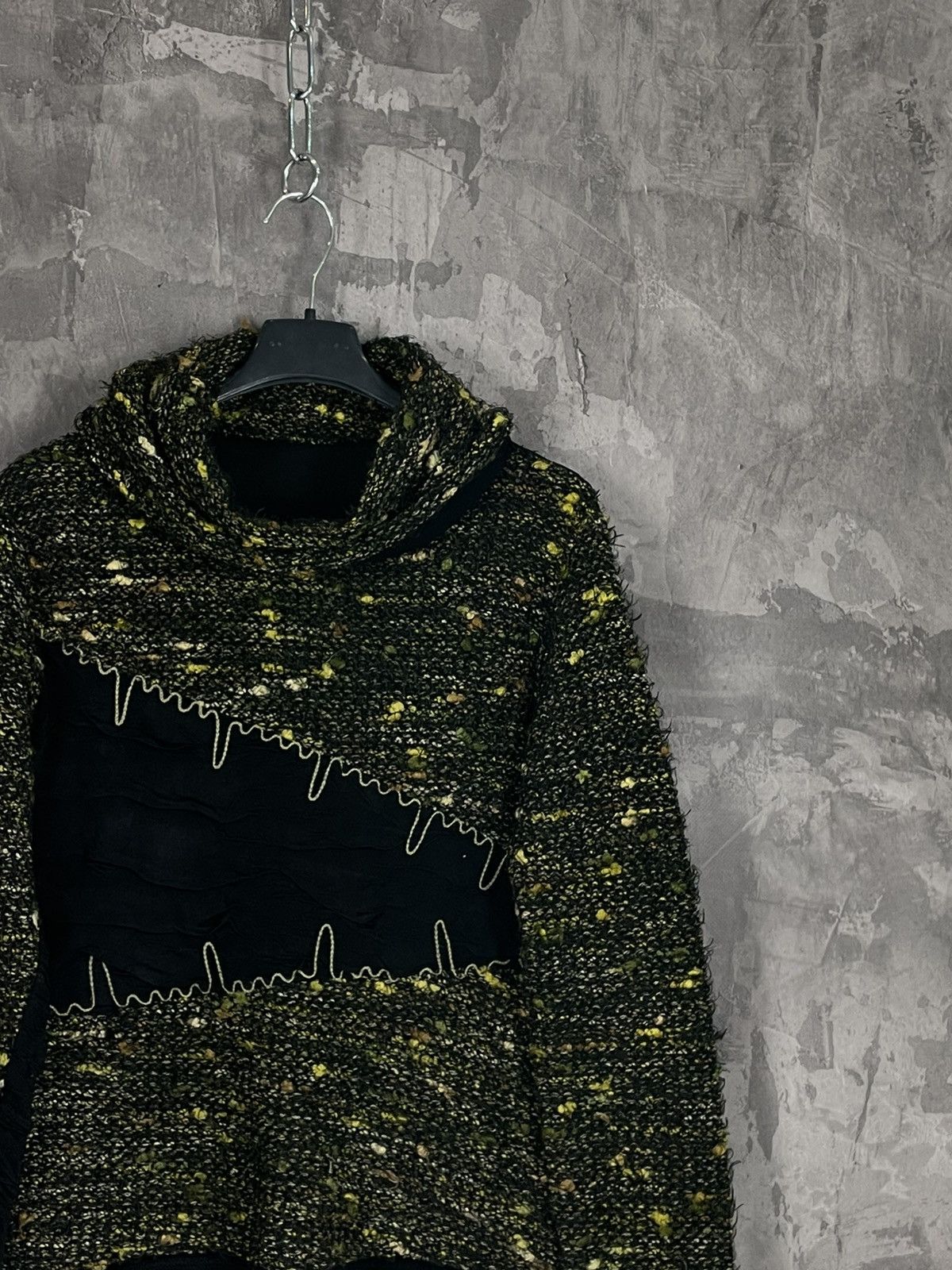 Other Y2K Avant Garde Factory Distressed Turtle Neck Sweater Size L / US 10 / IT 46 - 4 Thumbnail