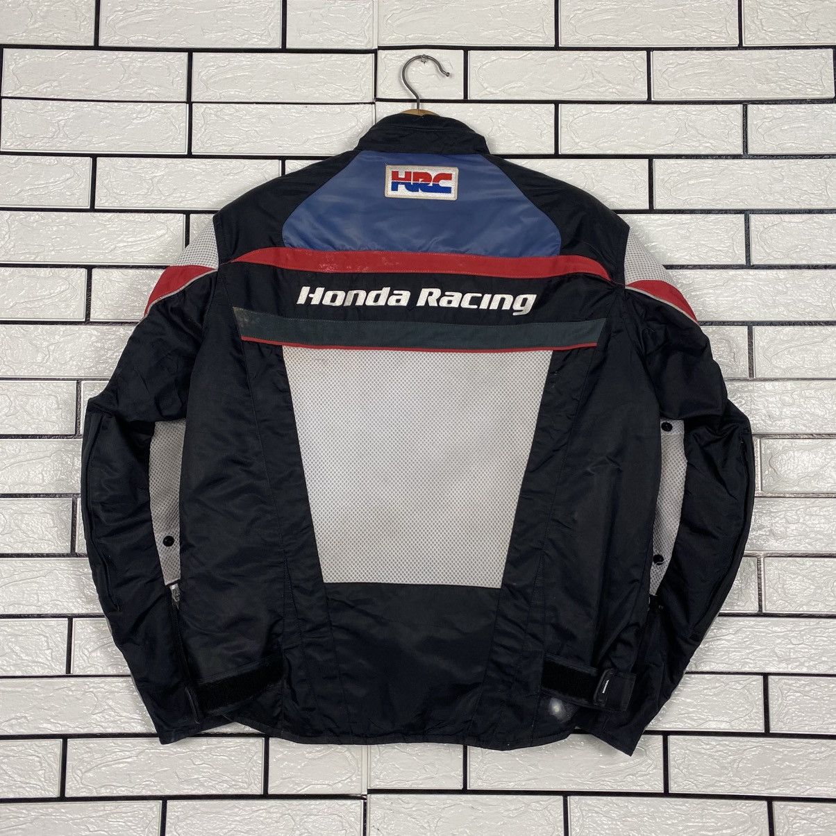 Honda 📌Vintage Biker Jacket Racing Honda Full Patches Big Logo Size US L / EU 52-54 / 3 - 9 Thumbnail