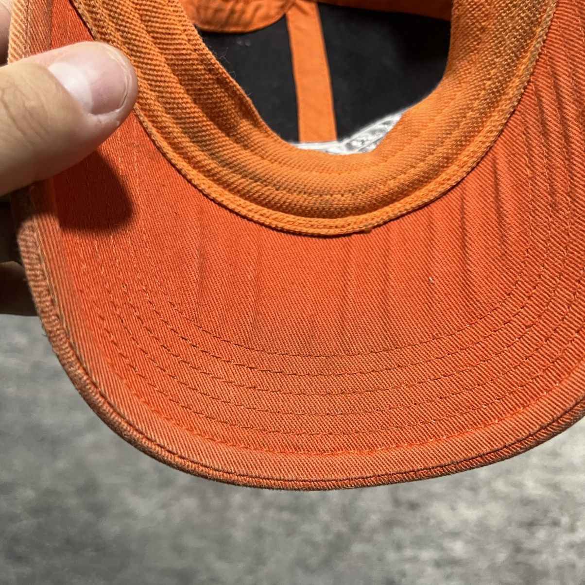 Harley Davidson Vintage Harley Davidson Orange Embroidered Fitted Hat S/M Size ONE SIZE - 8 Thumbnail