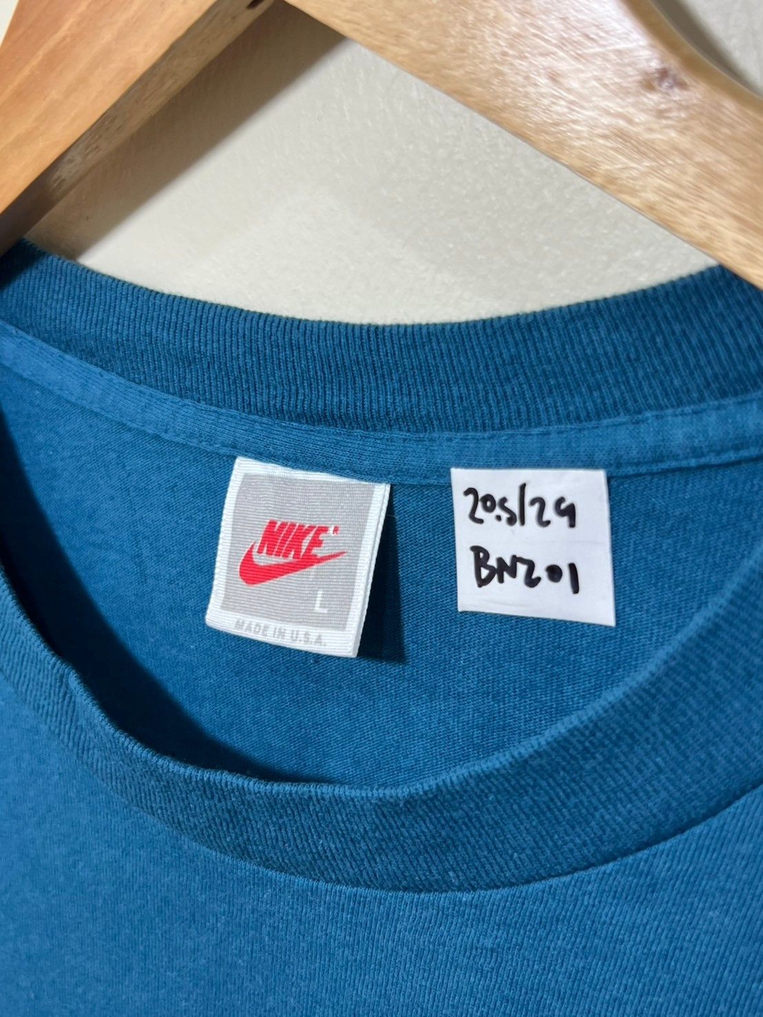 Nike × Nike ACG × Vintage Vintage 90's Nike Just Do It shirt bnz01 Size US L / EU 52-54 / 3 - 6 Thumbnail