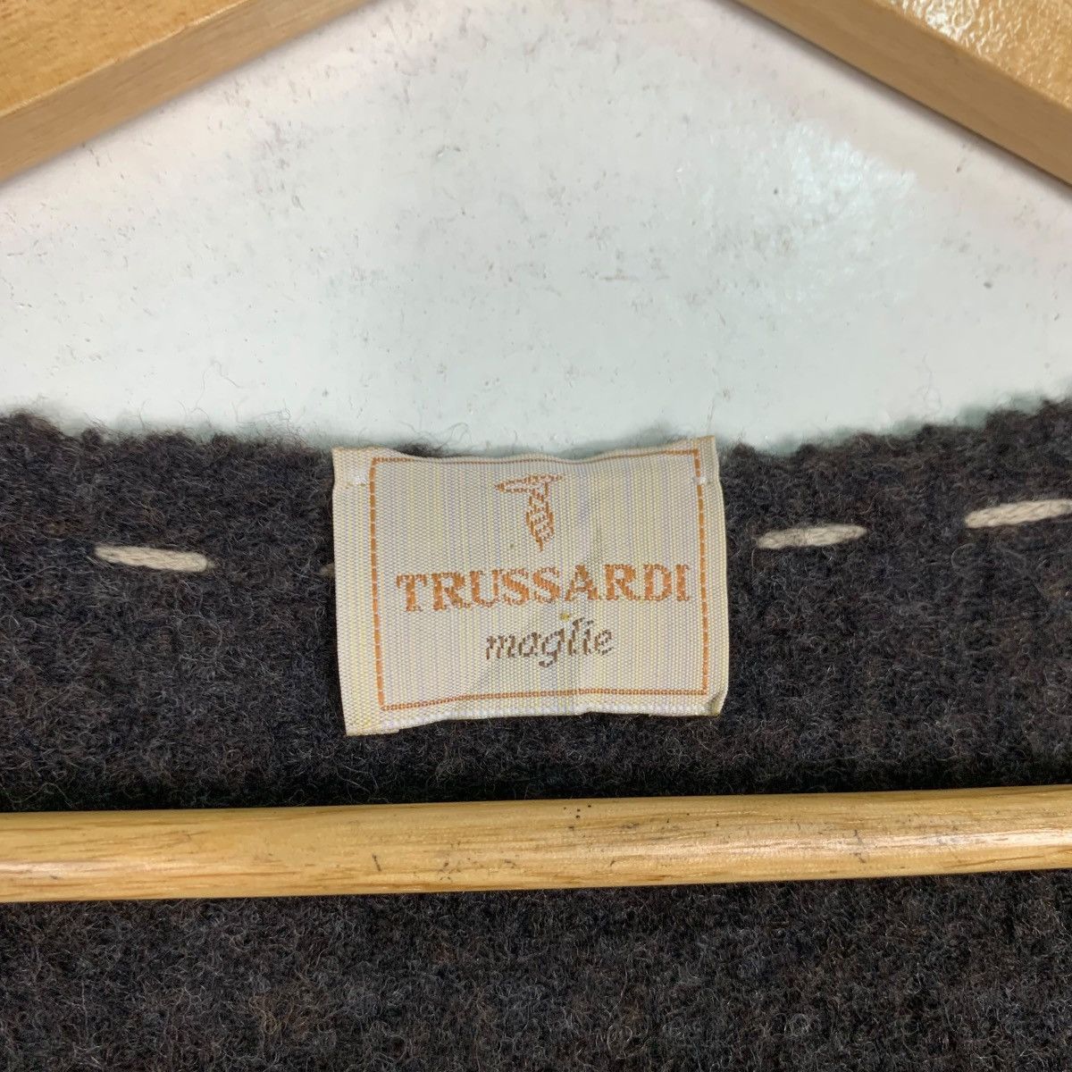 Trussardi TRUSSARDI Maglie Wool Long Cardigan Buttonless #1018-C46 Size XL / US 12-14 / IT 48-50 - 12 Thumbnail