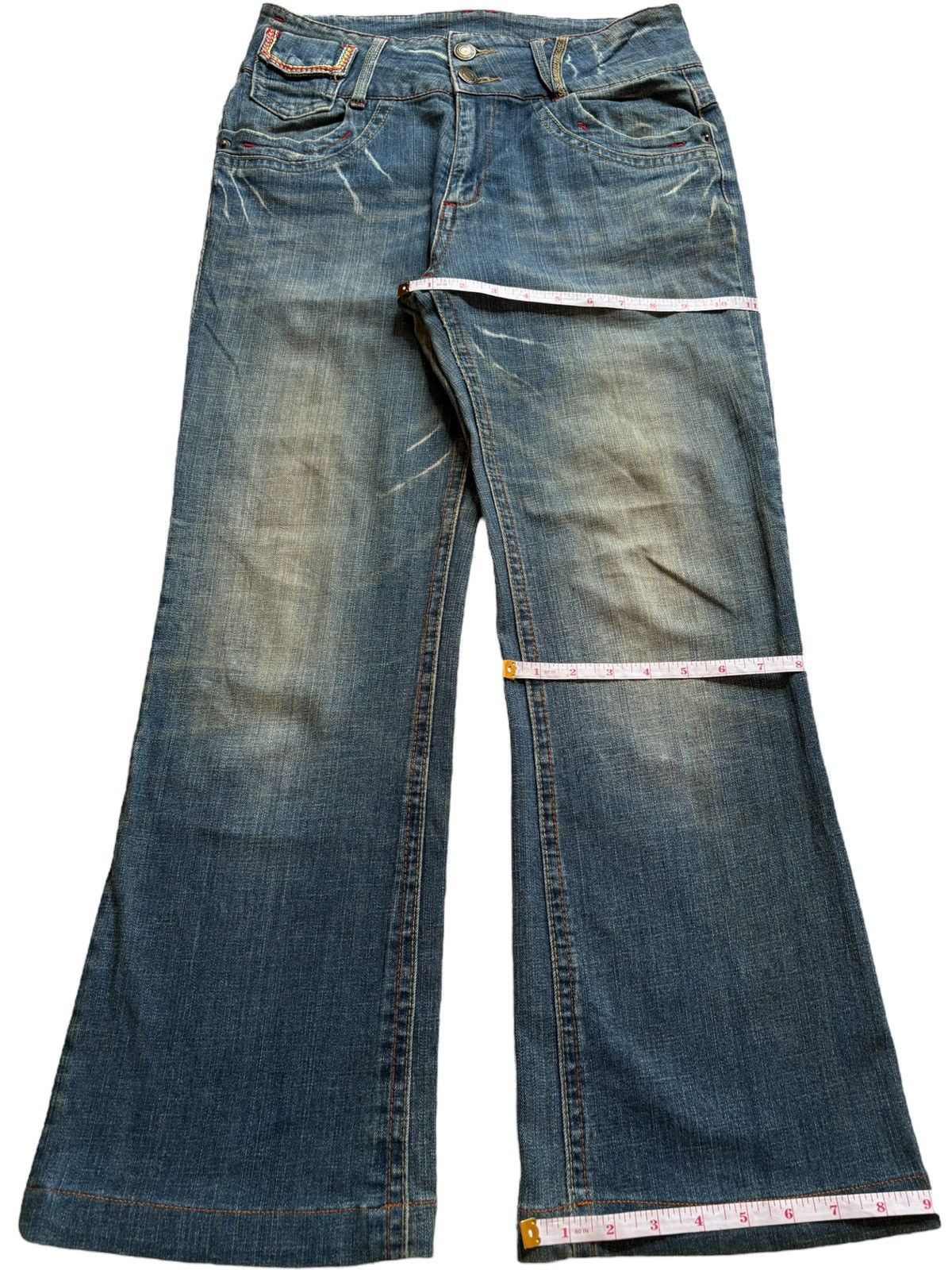 Japanese Brand Vintage Japanese Brand Mud Wash Bootcut Flare Jeans Size 30" / US 8 / IT 44 - 14 Thumbnail