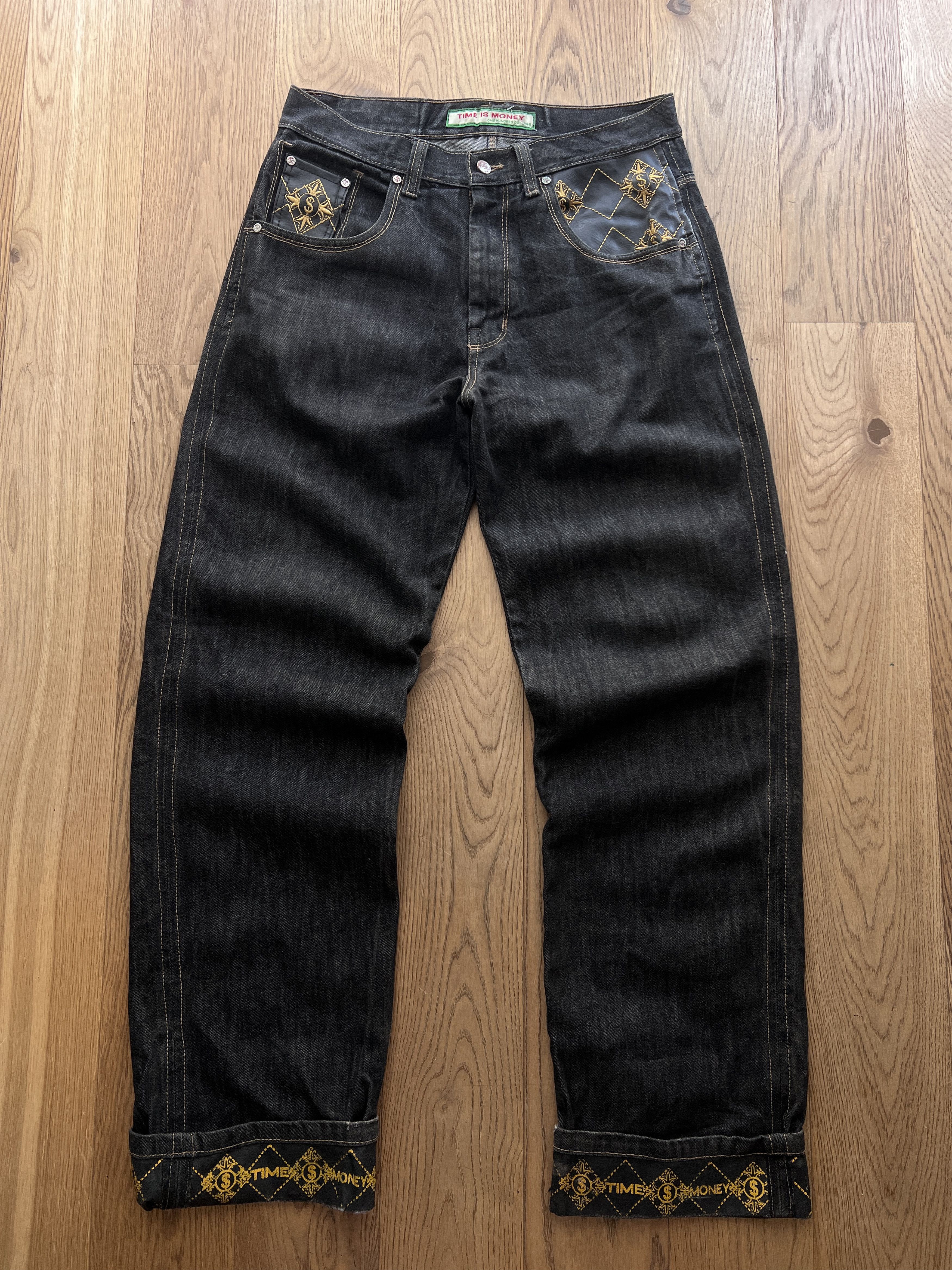 JNCO Embroidered baggy denim rap hip hop jeans vintage wide rare Size US 34 / EU 50 - 4 Thumbnail
