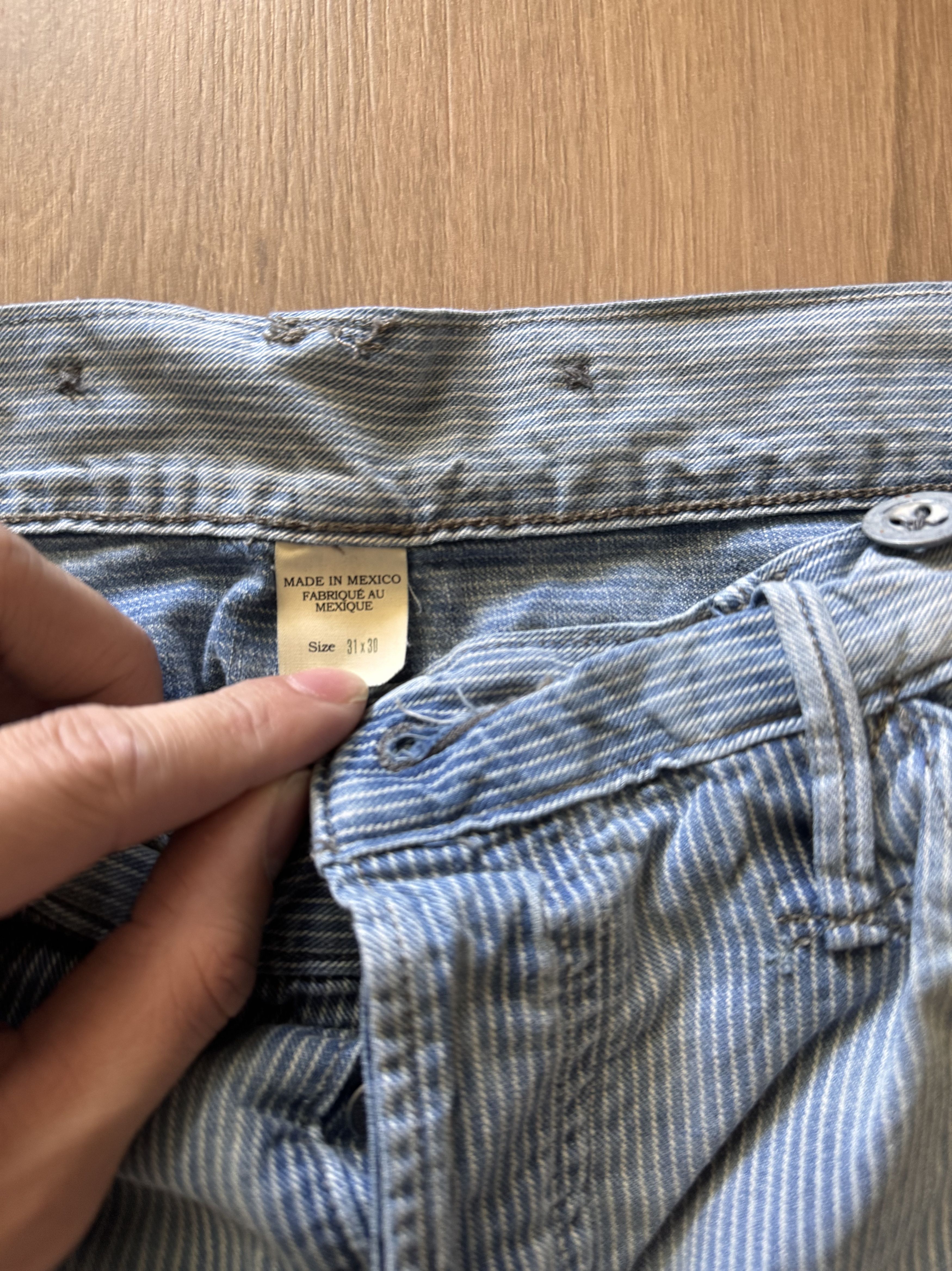 RRL Ralph Lauren RRL Vintage 5-Pocket Repaired Indigo Pant Size US 31 - 4 Thumbnail