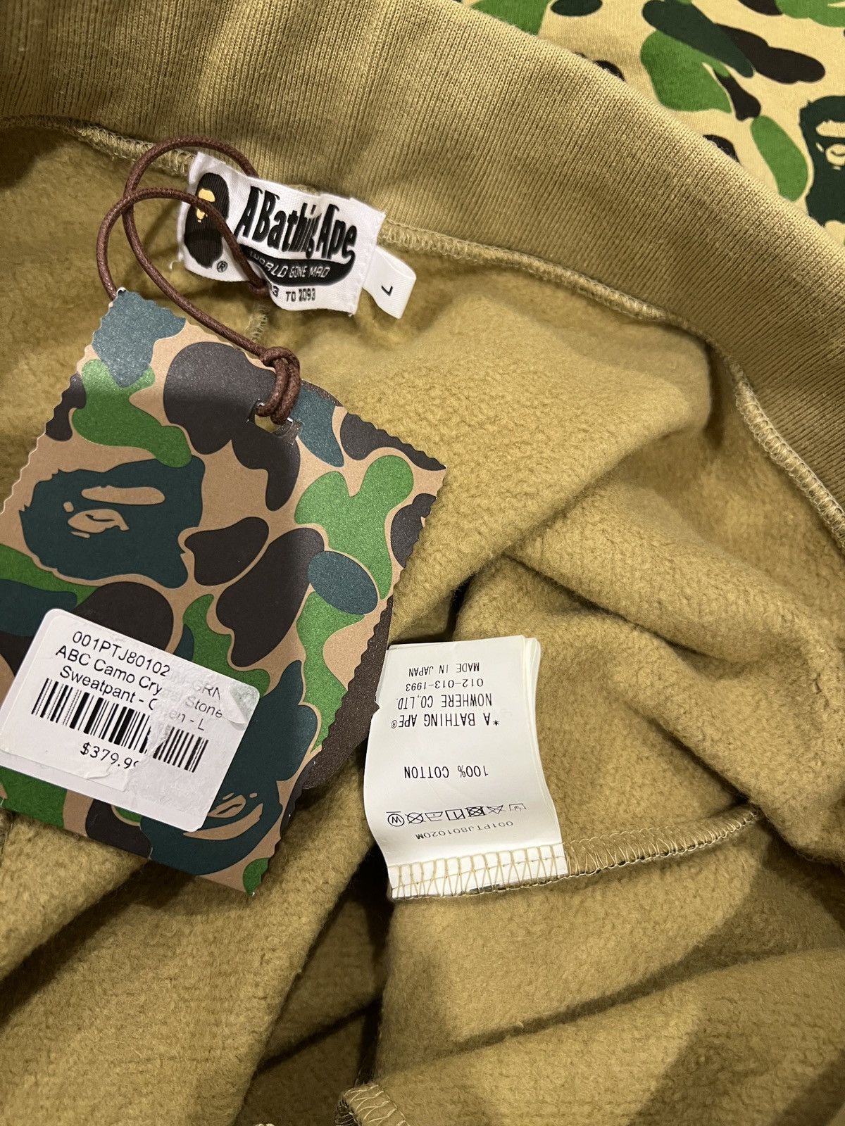 Bape ABC Camo Crystal Stone Sweat Pants Size US 32 / EU 48 - 6 Thumbnail