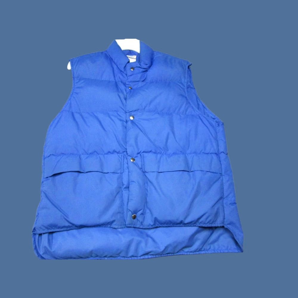 Vintage VINTAGE The Line Down Puffer Vest Mens XL Blue Quilted Snap Front Outdoor 80s Size US XL / EU 56 / 4 - 1 Thumbnail