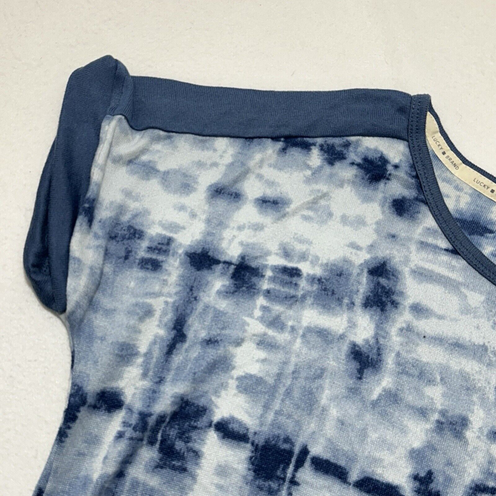 Lucky Brand Lucky Brand XL Blue Pajama Top Short Sleeve Tie-Dye T Shirt Size XL / US 12-14 / IT 48-50 - 5 Thumbnail