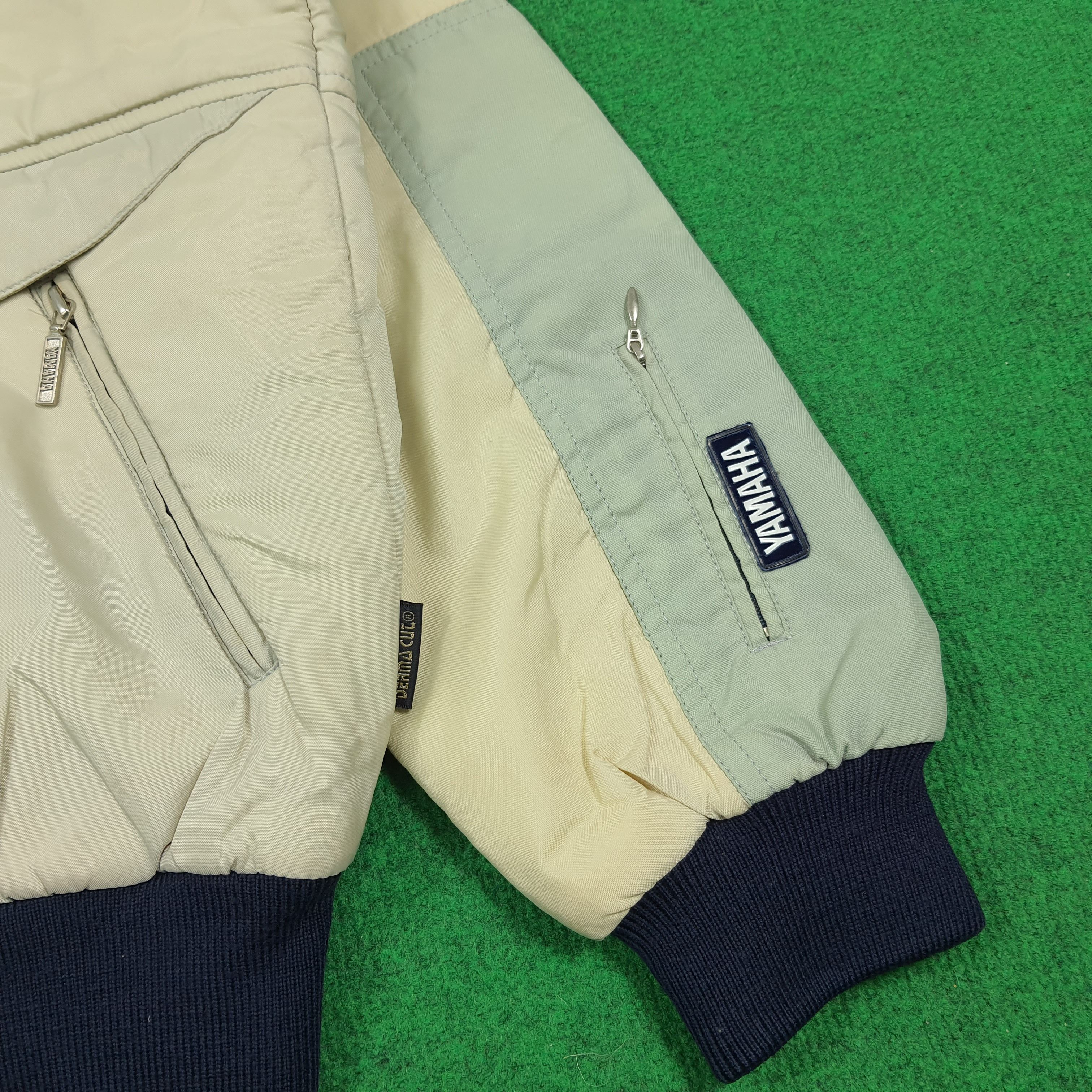 Yamaha Vintage 90s YAMAHA Racing Bomber Jacket Puffer C279N26 Size US M / EU 48-50 / 2 - 3 Thumbnail