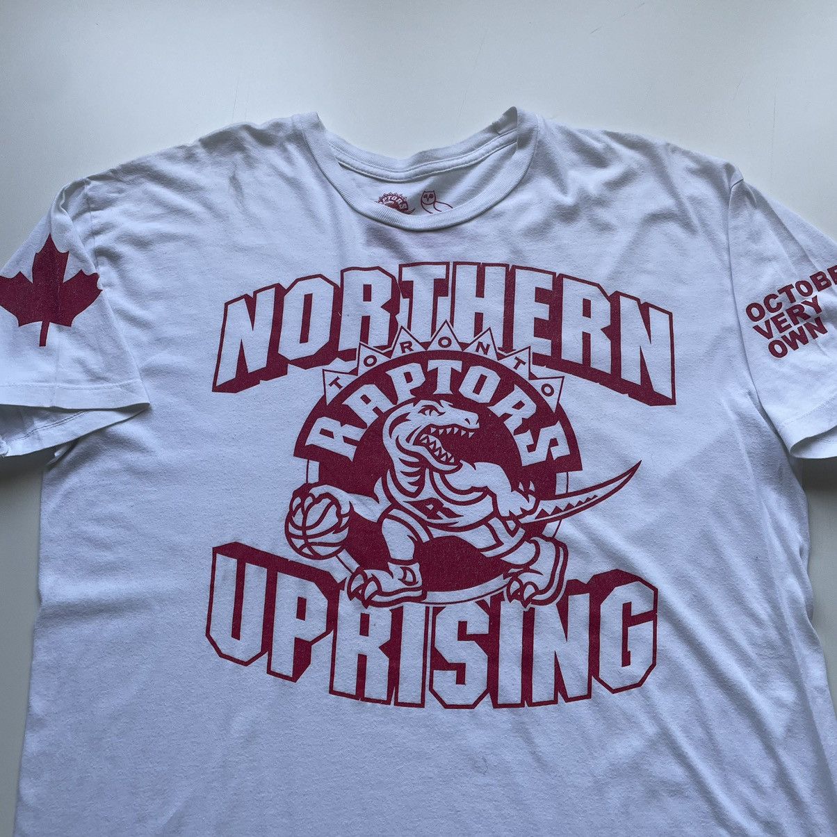 NBA × October's Very Own × Vintage Vintage 2014 OVO Toronto Raptors NBA Graphic T shirt XL Rare Size US XL / EU 56 / 4 - 2 Thumbnail