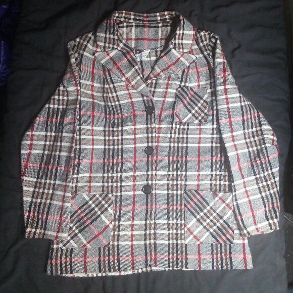 Other Vintage NPC Fashions Plaid Shirt Jacket Shacket Blazer Size L / US 10 / IT 46 - 2 Thumbnail