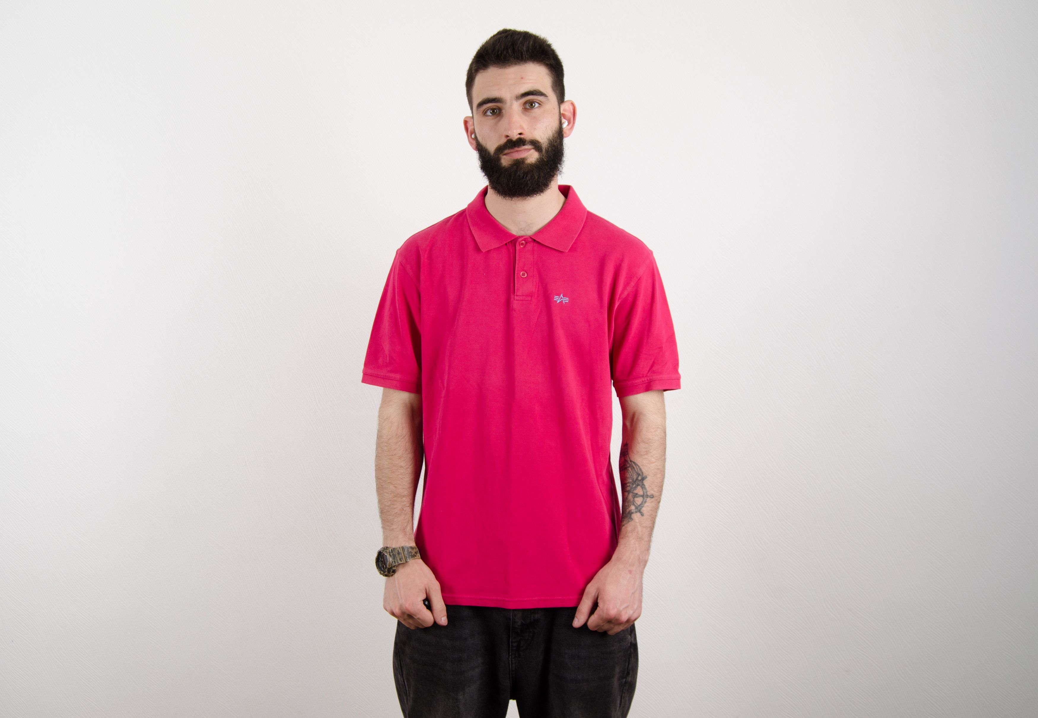 Alpha Industries Alpha Industries Pink Polo T Shirt Size US XL / EU 56 / 4 - 1 Thumbnail