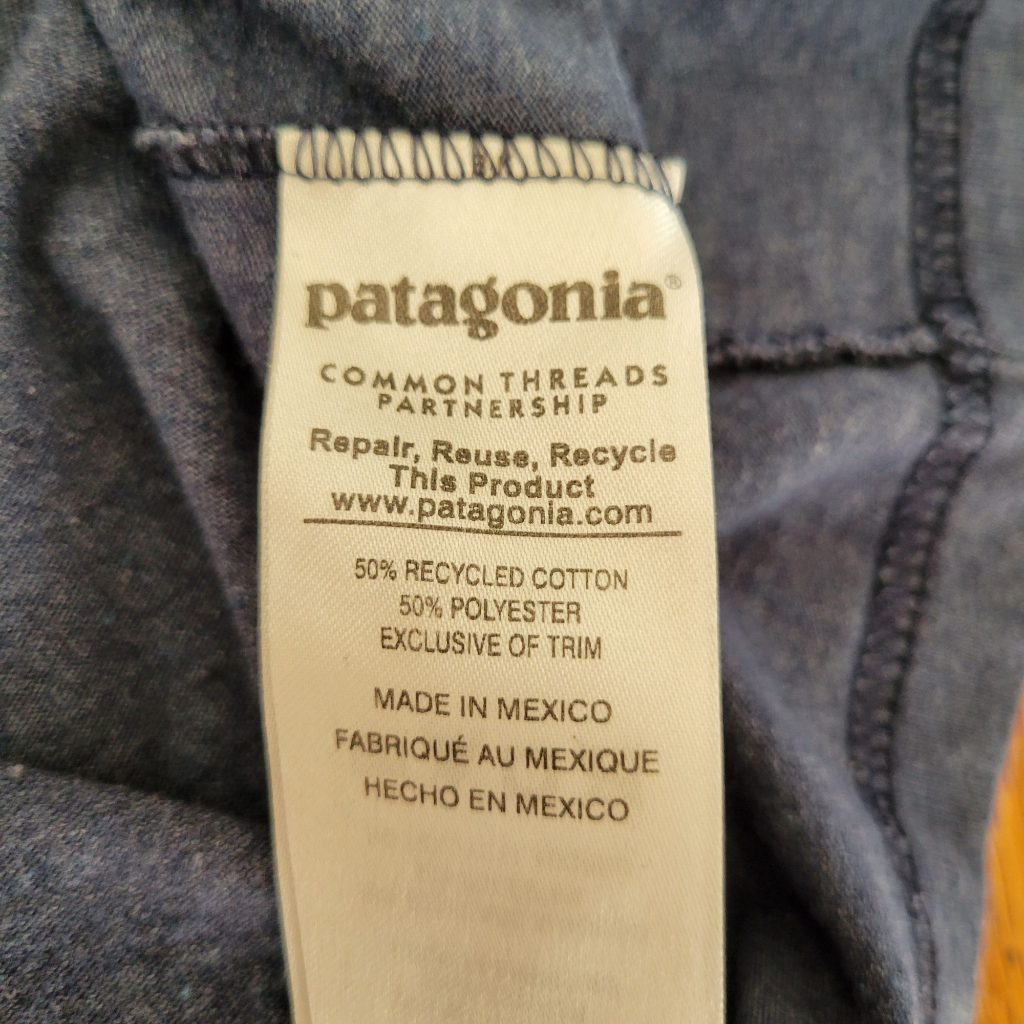 Patagonia Patagonia Long Sleeve Spell Out Logo T Shirt Tee M Blue Retr Size US M / EU 48-50 / 2 - 6 Thumbnail