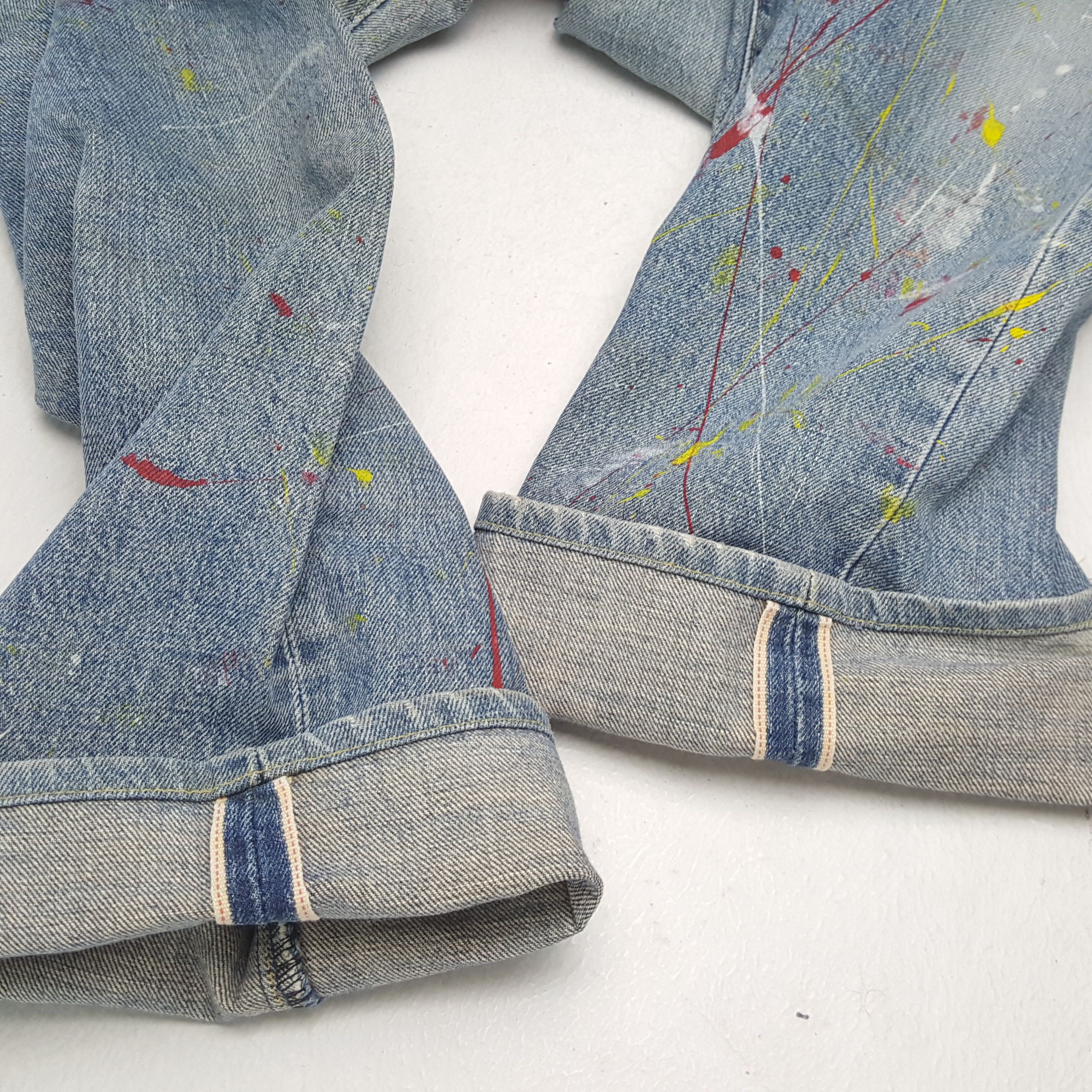 Levi's × Vintage LEVI'S Selvedge Streetwear Style Distressed Jeans Size US 31 - 12 Thumbnail