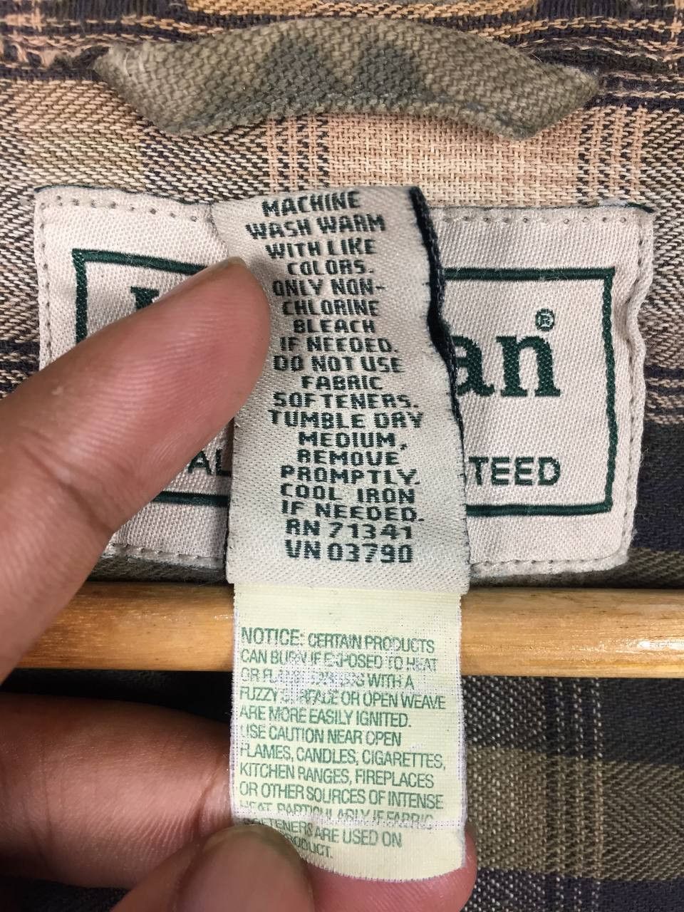 L.L. Bean Distressed L.L. Bean Flannel Lined Canvas Workwear Jacket Size US XL / EU 56 / 4 - 24 Thumbnail