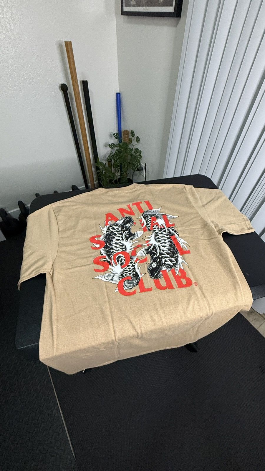 Anti Social Social Club Anti Social Social Club “Sand Koi” Tee — Size L — Authentic Size US L / EU 52-54 / 3 - 4 Thumbnail