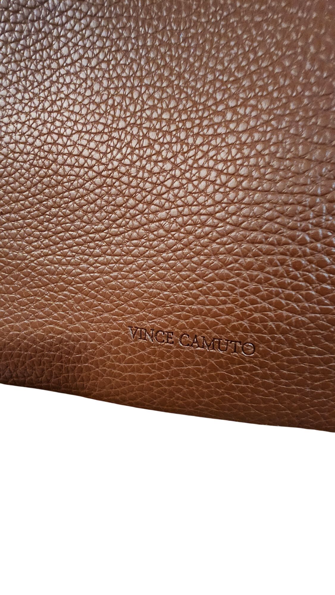 Vince Camuto Vince Camuto Luck Tote in brown and black pebbled vegan leat Size ONE SIZE - 8 Thumbnail