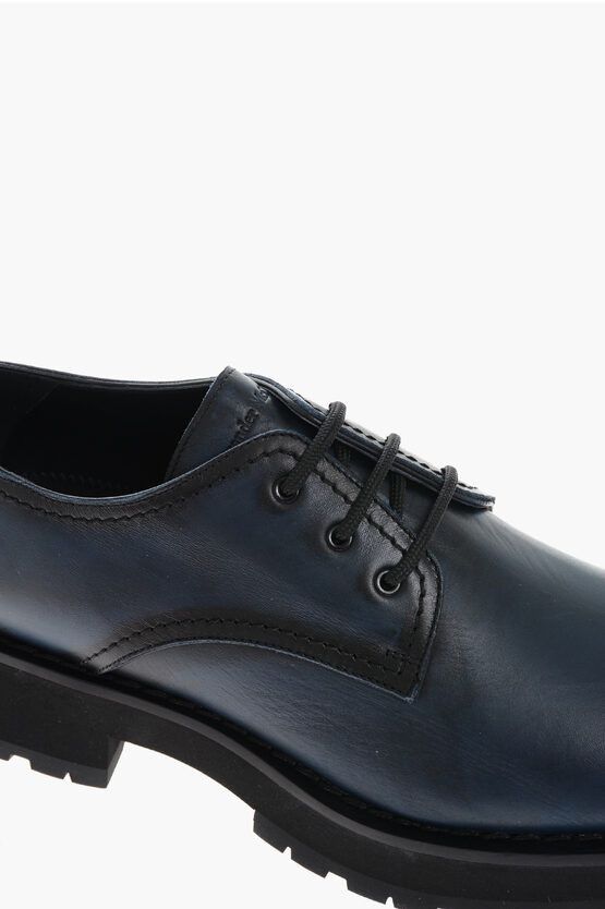 Alexander McQueen o1y1024 Laced Shoes in Midnight Blue Size US 12 / EU 45 - 4 Thumbnail