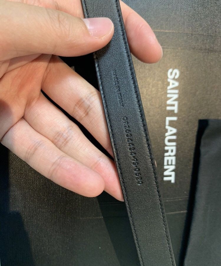 Saint Laurent Paris × Yves Saint Laurent Saint Laurent Embossed Belt Size ONE SIZE - 6 Thumbnail