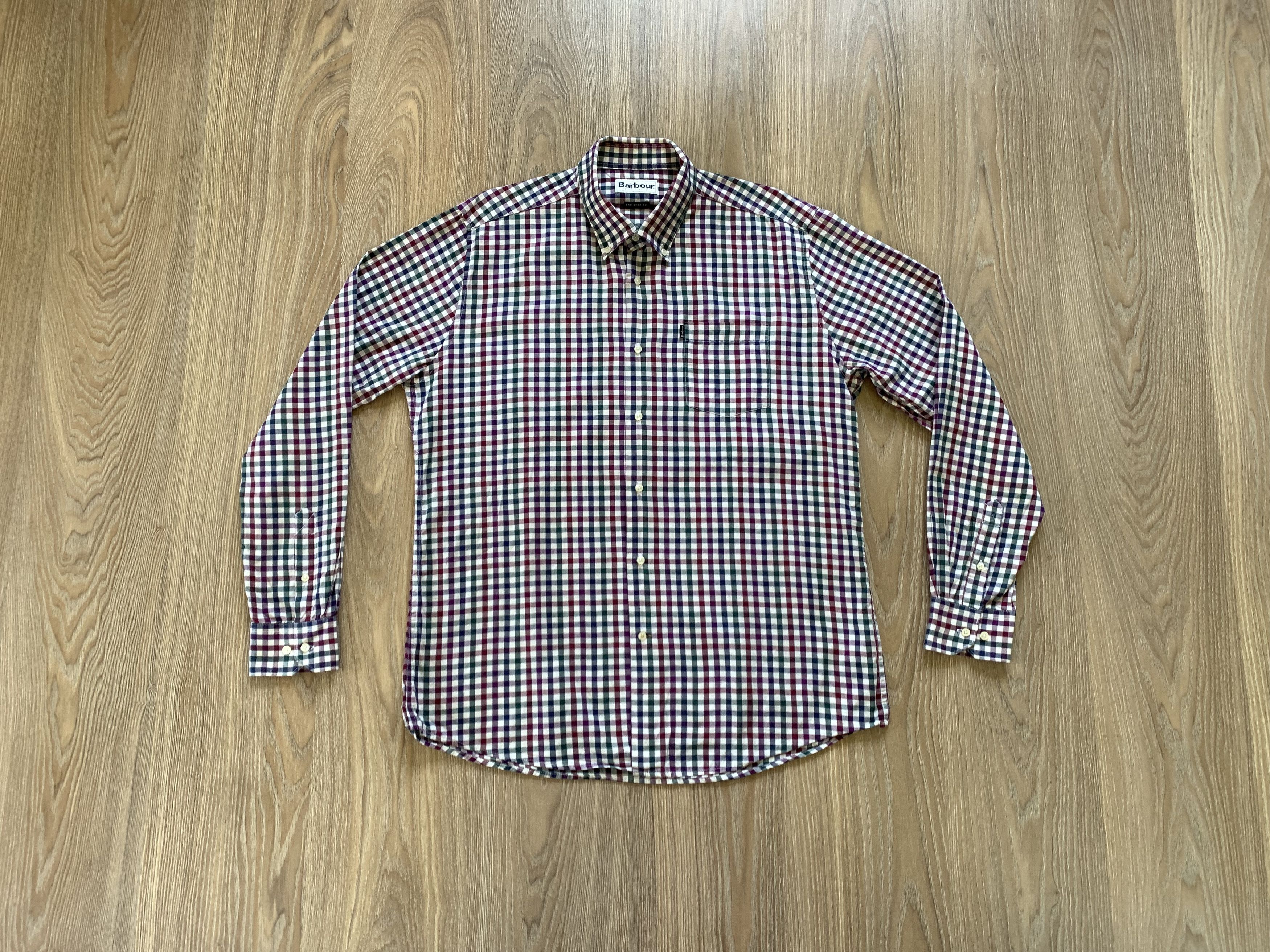 Barbour × Vintage Barbour Cotton Button Up Plaid Shirt Size US L / EU 52-54 / 3 - 9 Thumbnail