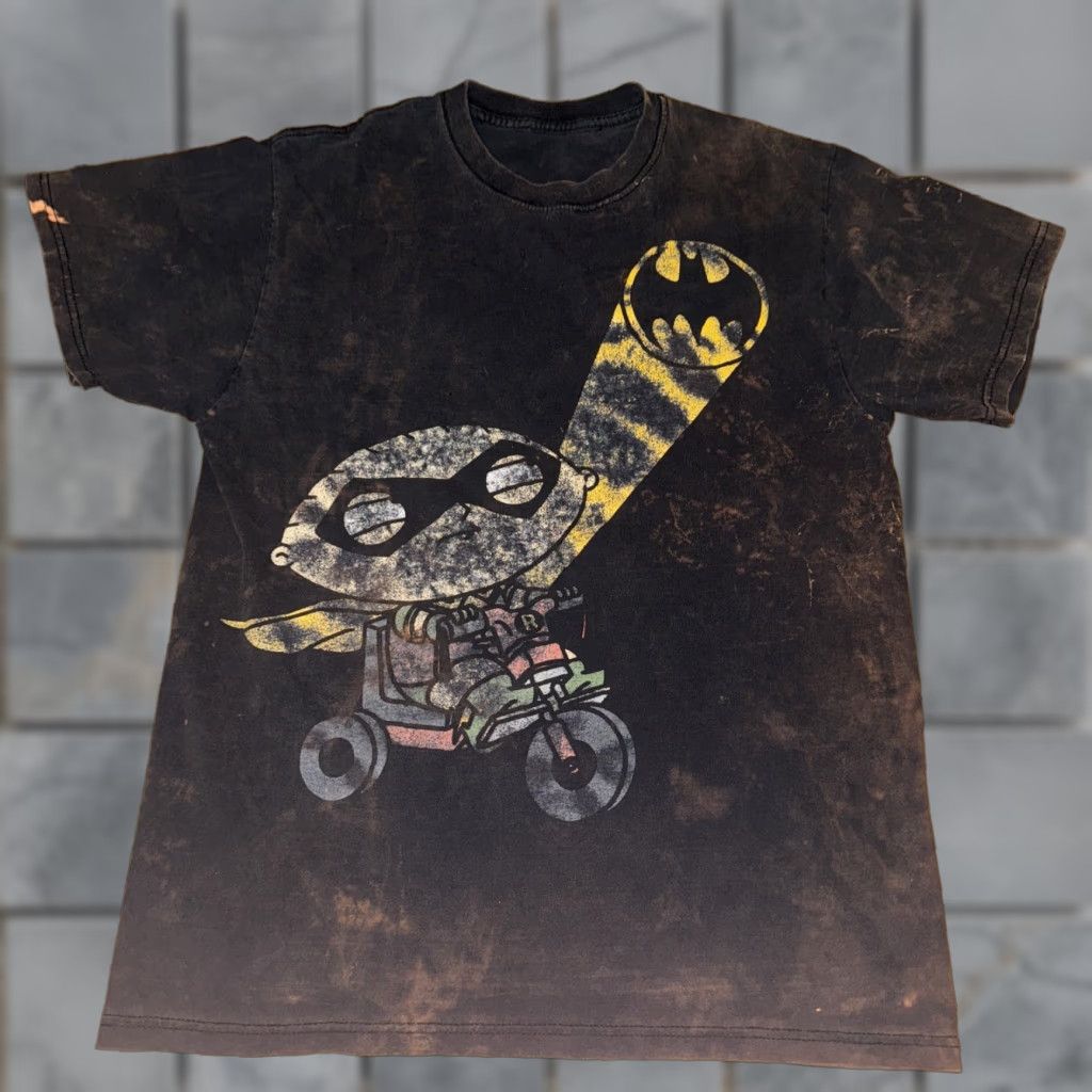 Griffin Family Guy Stevie Griffin Batman T-Shirt 18x25 Black Medium Mens Size US M / EU 48-50 / 2 - 1 Thumbnail