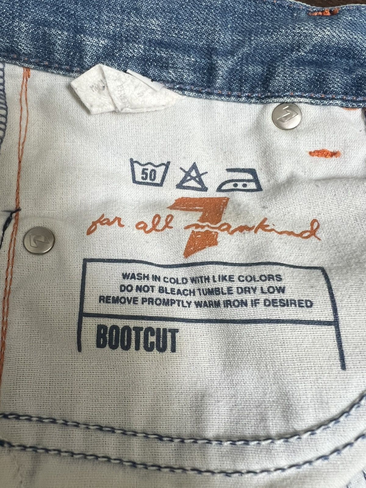 7 For All Mankind 7 for all mankind vintage denim size 24 great condition Size 24" / US 00 / IT 34 - 5 Thumbnail