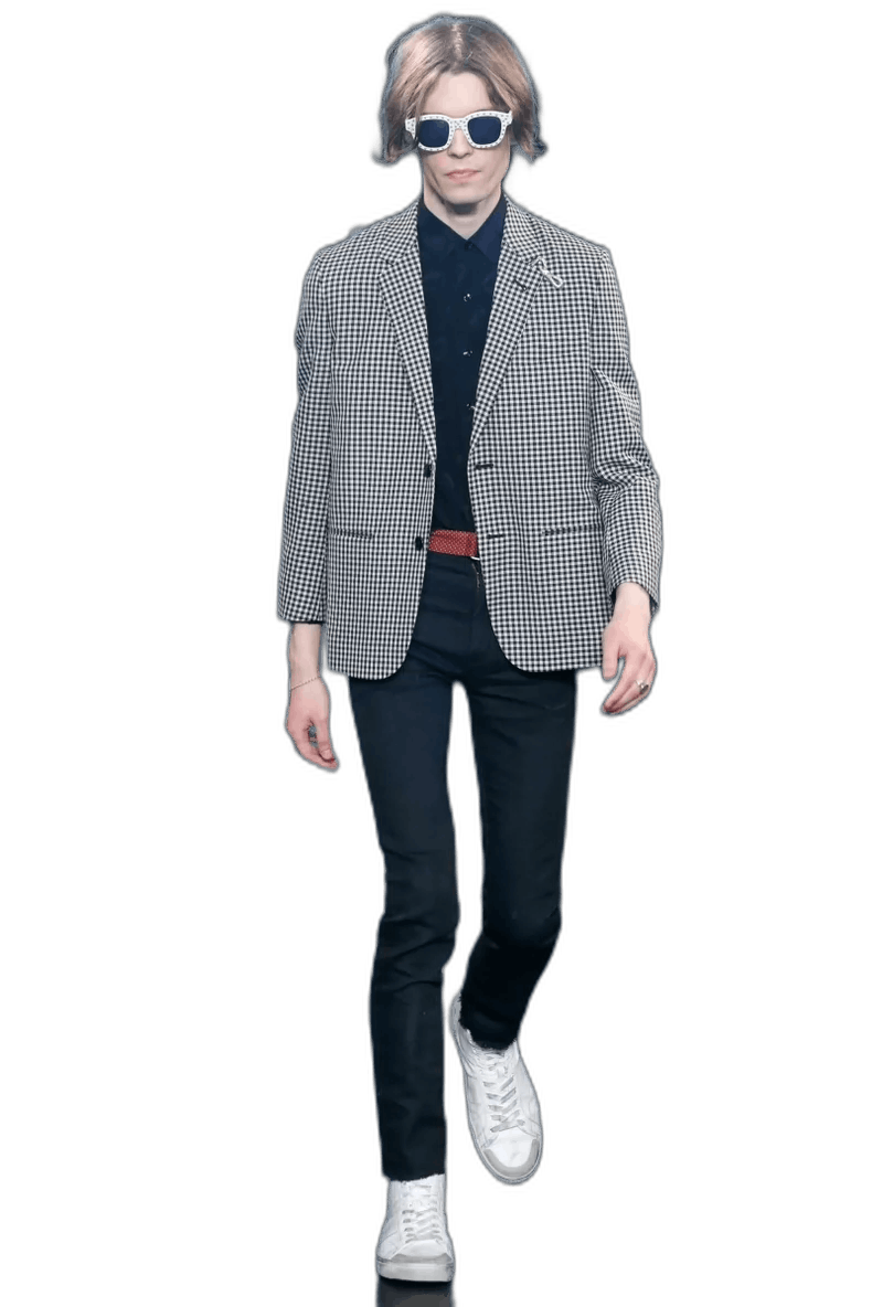 Saint Laurent Paris Houndstooth Blazer