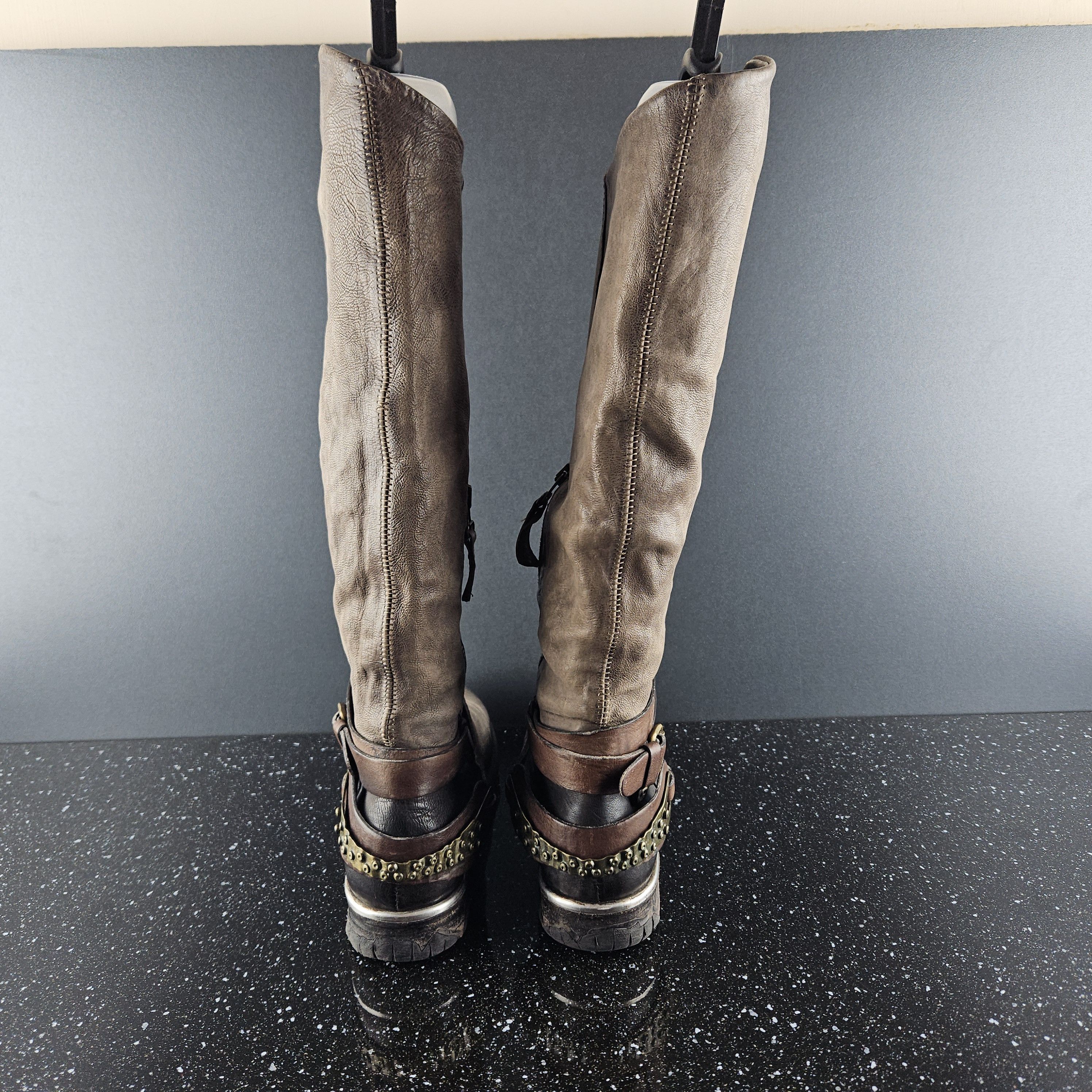 A.S.98 A.S. 98 High Brown leather boots sz 38, us 8 wmns Size US 8 / IT 38 - 5 Thumbnail