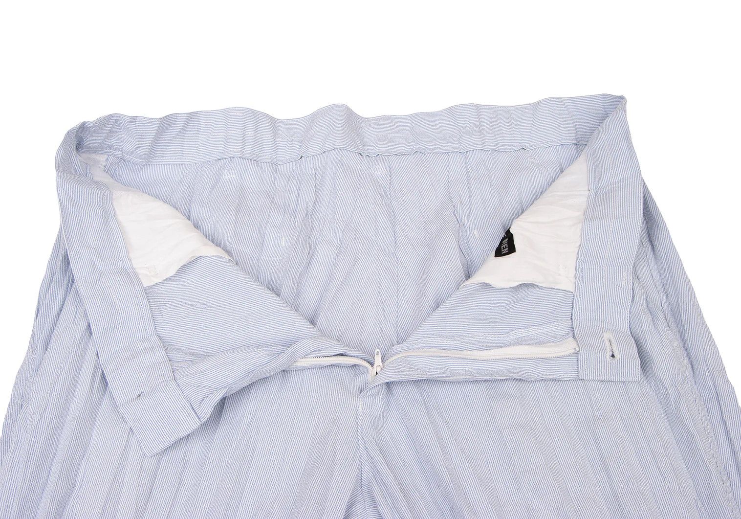 Issey Miyake Pleated Stripe Pants in Blue and White Size US 30 / EU 46 - 6 Thumbnail