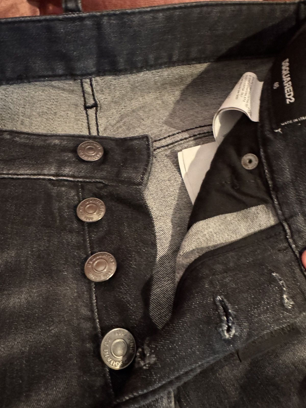 Dsquared2 dsquared2 black ripped slim jeans Size US 30 / EU 46 - 4 Thumbnail