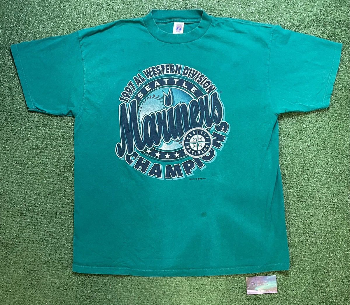 Logo 7 × MLB × Vintage Vintage 1997 Seattle Mariners western champions tee Size US XXL / EU 58 / 5 - 1 Thumbnail