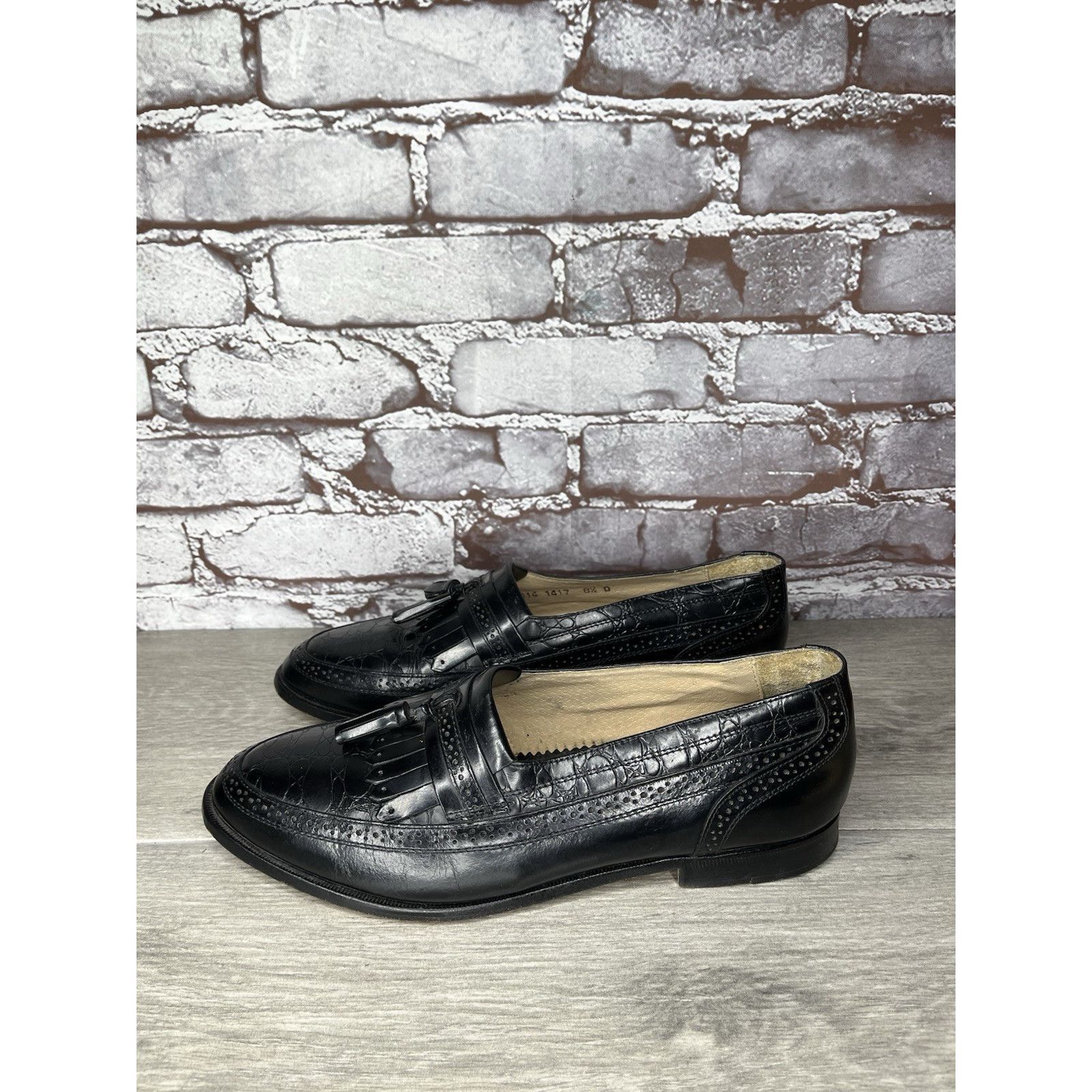 Towncraft Townscraft Black Leather Tassel Loafer Slip On Dress Shoes M Size US 8.5 / EU 41-42 - 16 Thumbnail