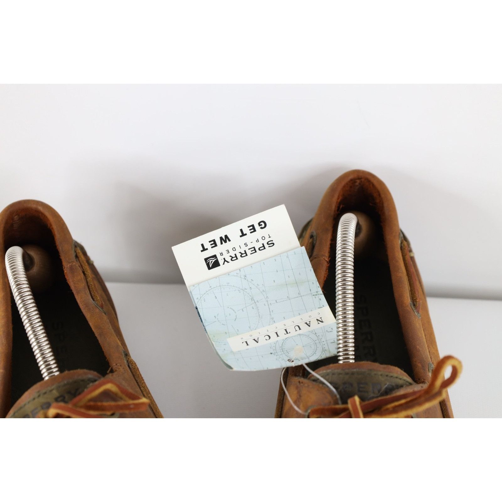 Sperry Deadstock Vintage Sperry Top Sider Leather Boat Shoes Size US 9.5 / EU 42-43 - 4 Thumbnail