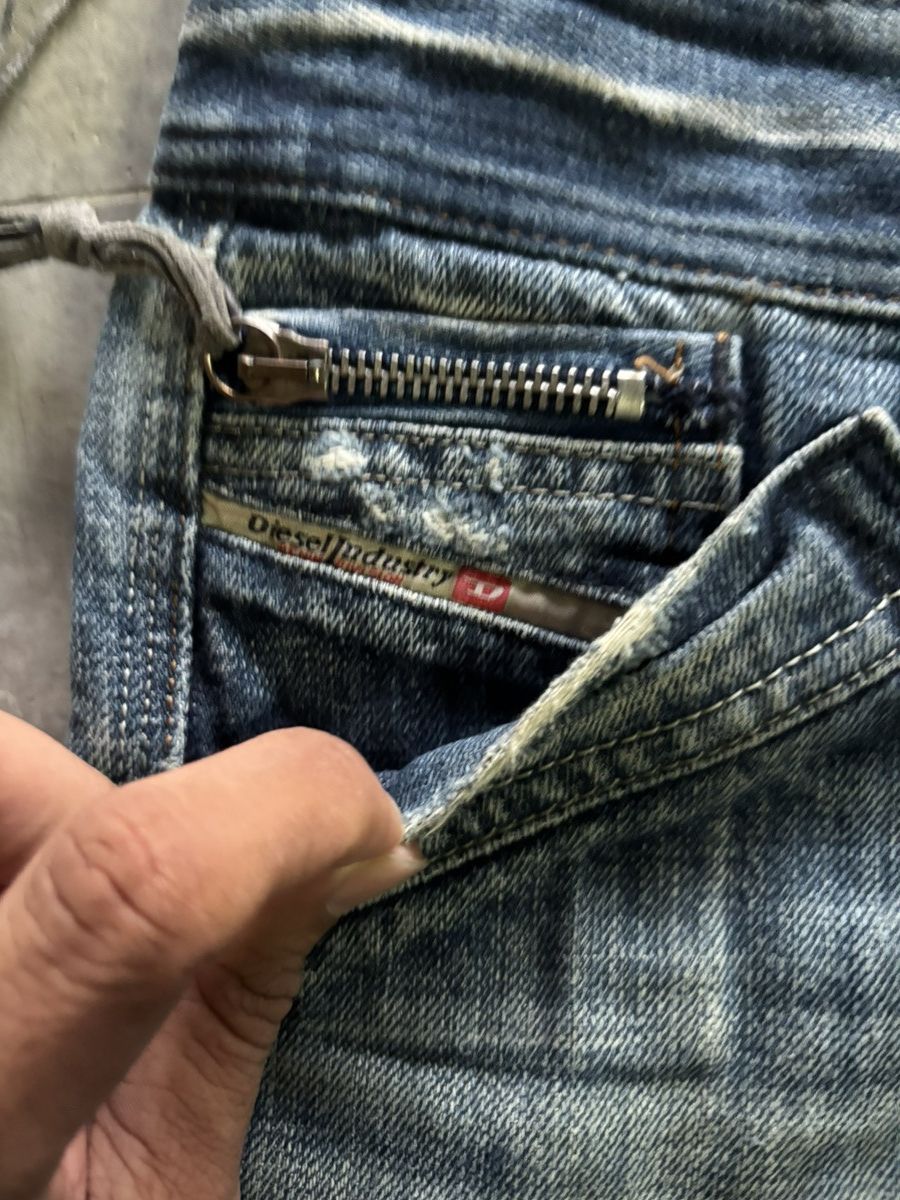 Diesel FLARE diesel jeans pleated leg style punk grunge inspired Size 28" / US 6 / IT 42 - 10 Thumbnail