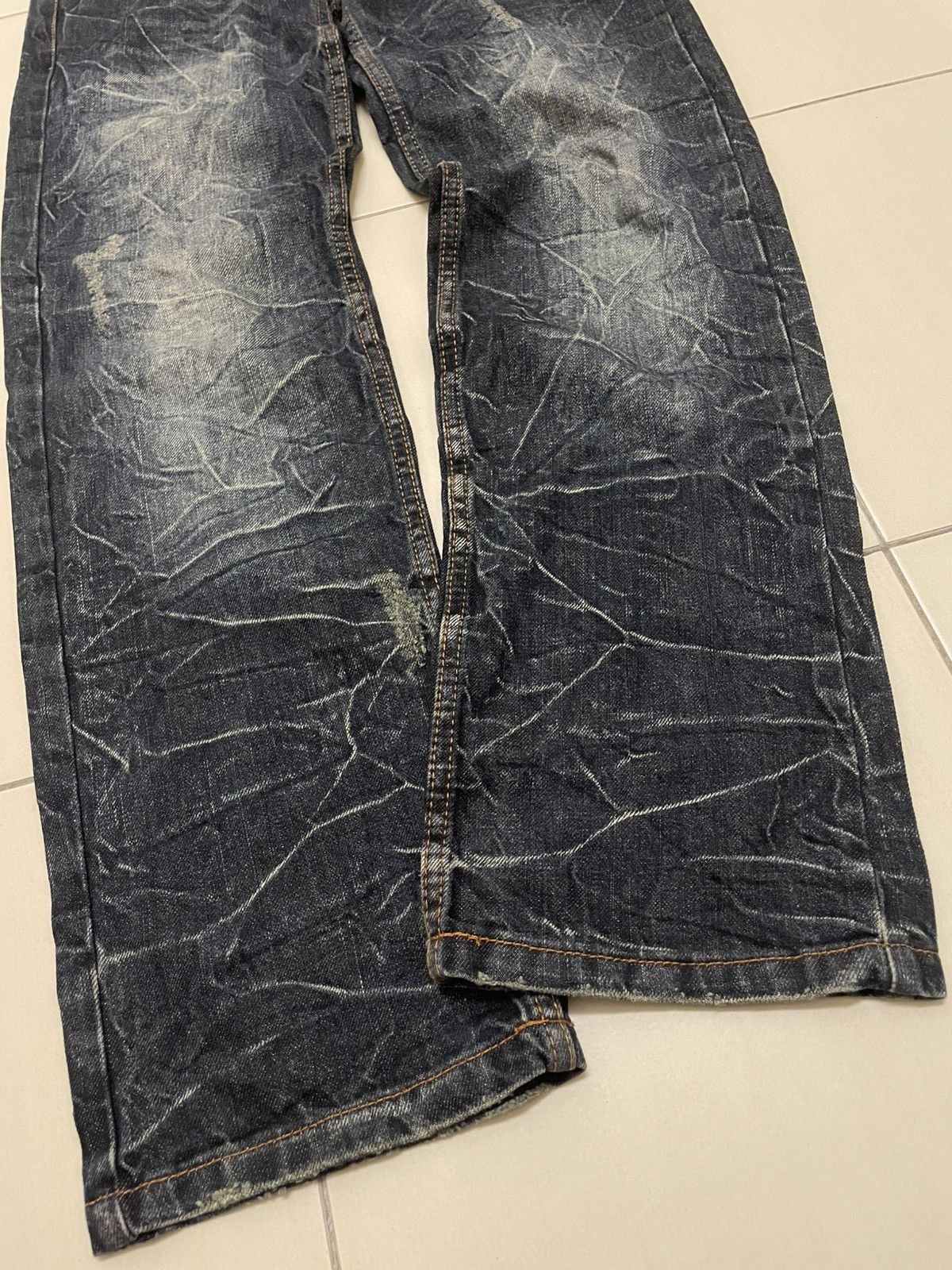 Japanese Brand Nylaus Clothing Double Waist Jeans Size US 28 / EU 44 - 3 Thumbnail