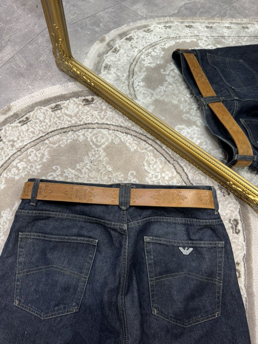 Japanese Brand 00ʼS NUMBER NINE STYLE JAPAN LEATHER Y2K BELT ARCHIVE BLACK Size ONE SIZE - 3 Thumbnail