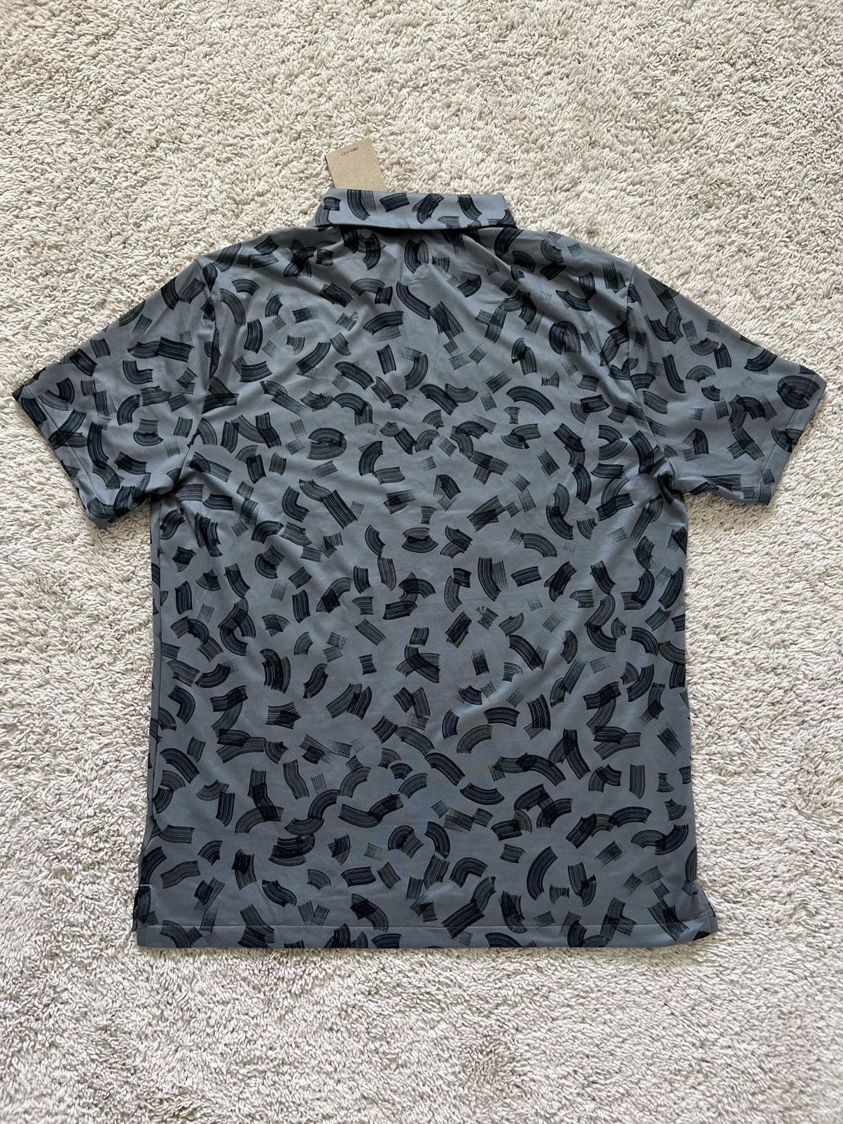Nike Nike Tour Dri-FIT Golf Polo Black Print Shirt Size US L / EU 52-54 / 3 - 3 Thumbnail