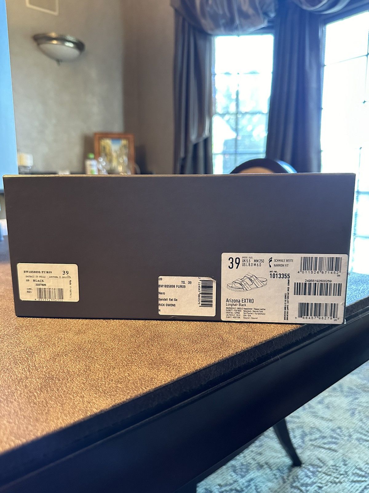 Birkenstock × Rick Owens Rick Owens Birkenstock Arizona Pony Hair Sandals Size US 6 / EU 39 - 8 Thumbnail