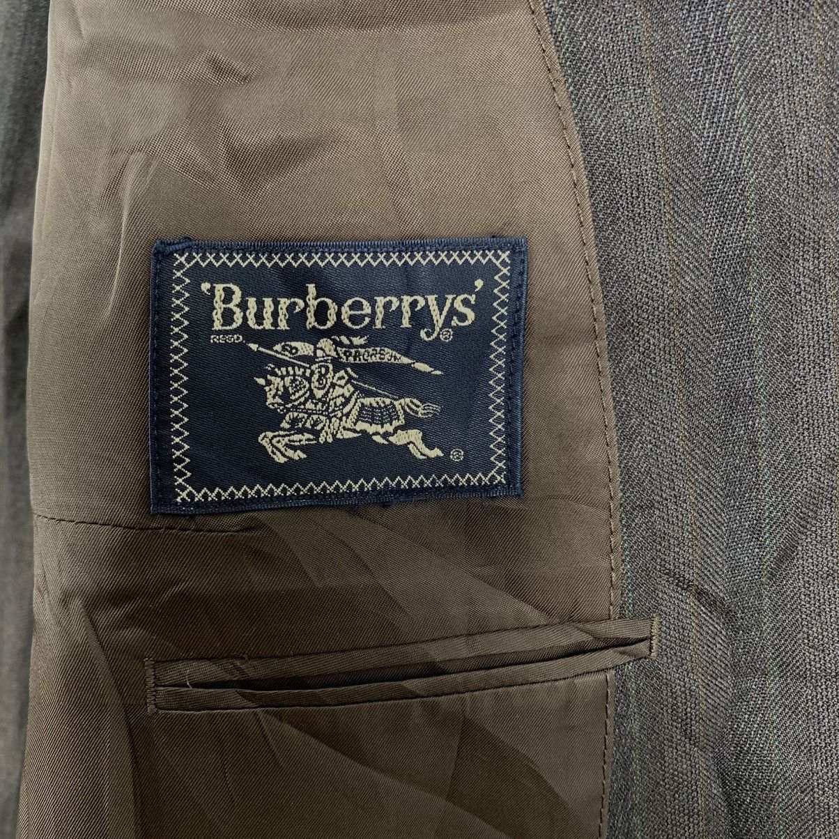 Burberry Vintage 90s BURBERRYS London Stripes Wool Blazer Coat Size US M / EU 48-50 / 2 - 7 Thumbnail